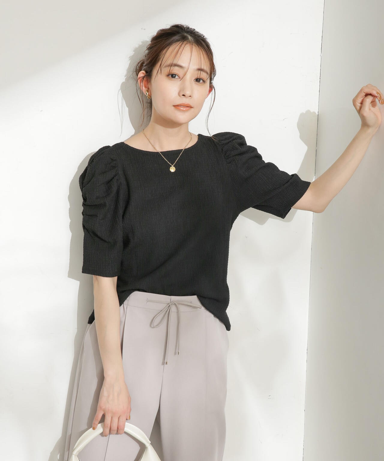 LB.03/前後2wayシャーリングトップス 6693124324