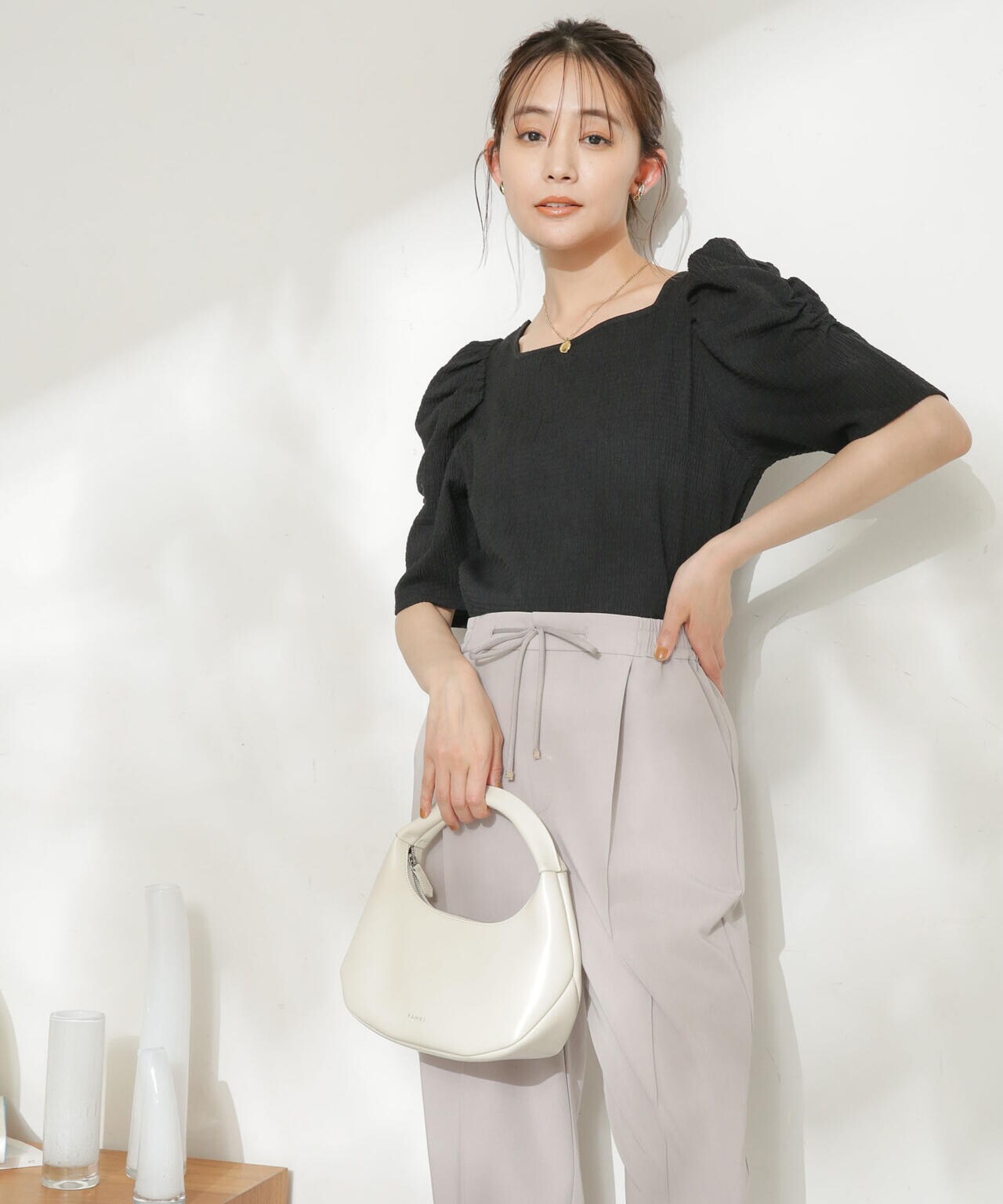 LB.03/前後2wayシャーリングトップス 6693124324