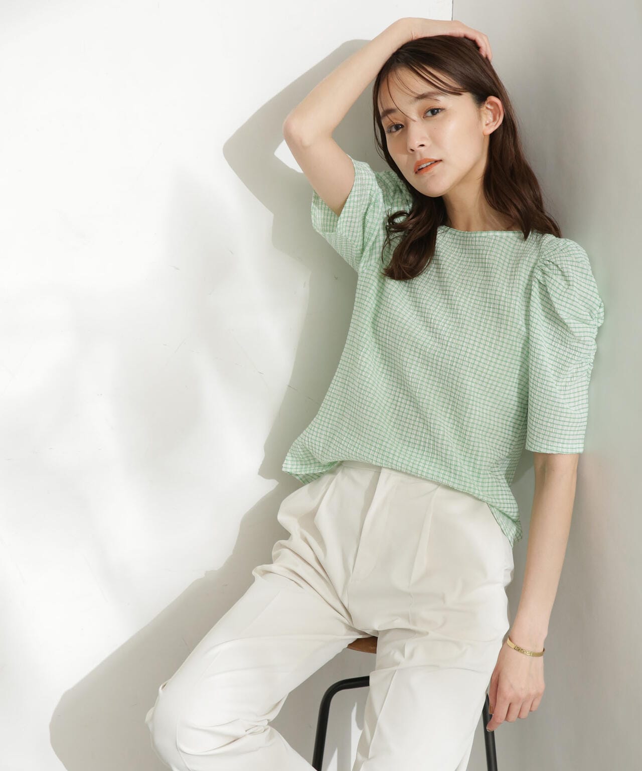 LB.03/前後2wayシャーリングトップス 6693124324