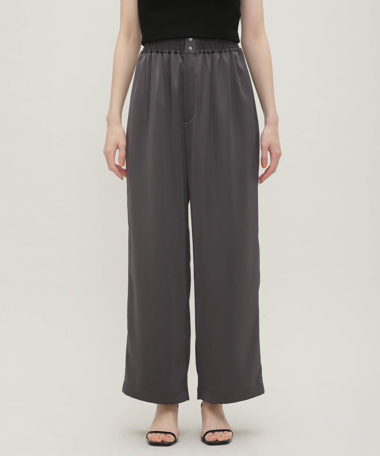 LB.03/クレープサテンイージーパンツ 6693127314