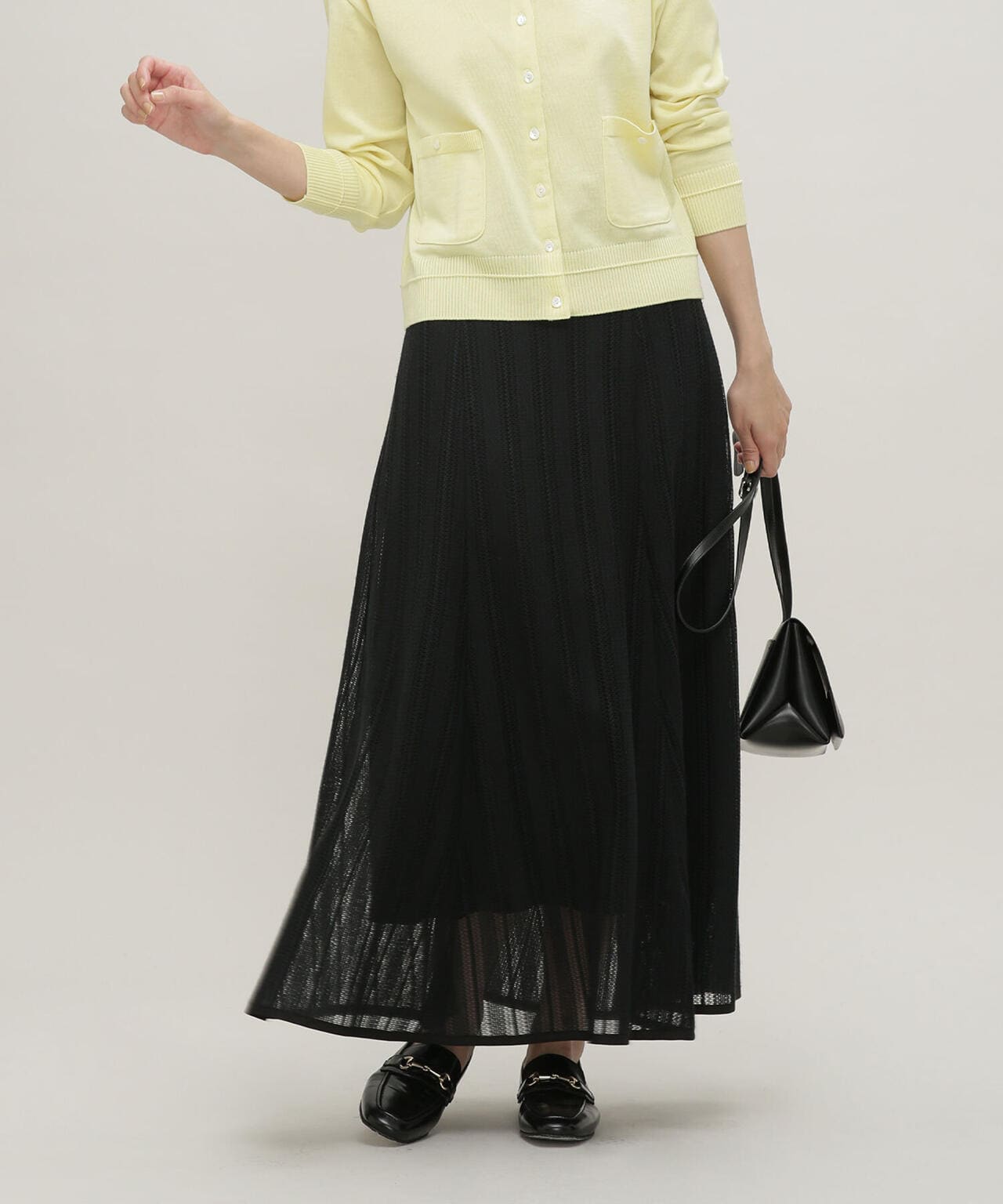 LB.03/メッシュレースフレアスカート 6693130302