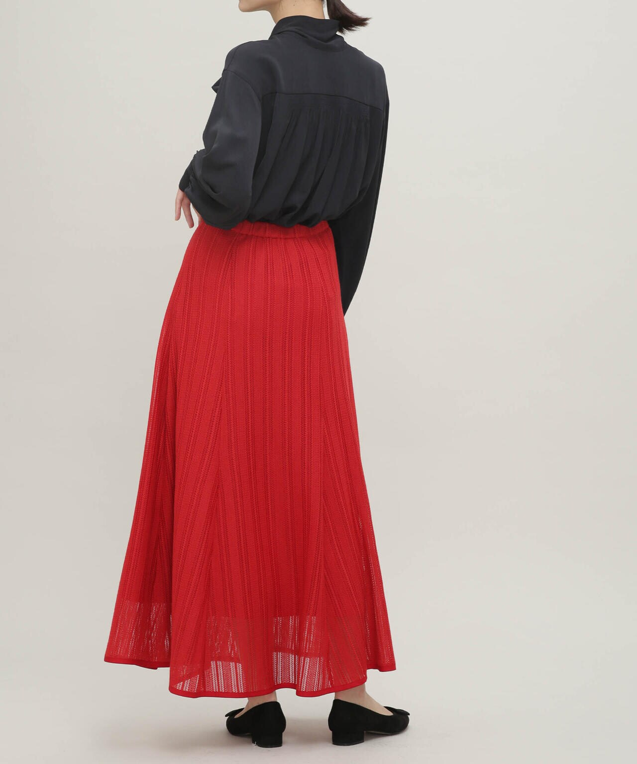 LB.03/メッシュレースフレアスカート 6693130302