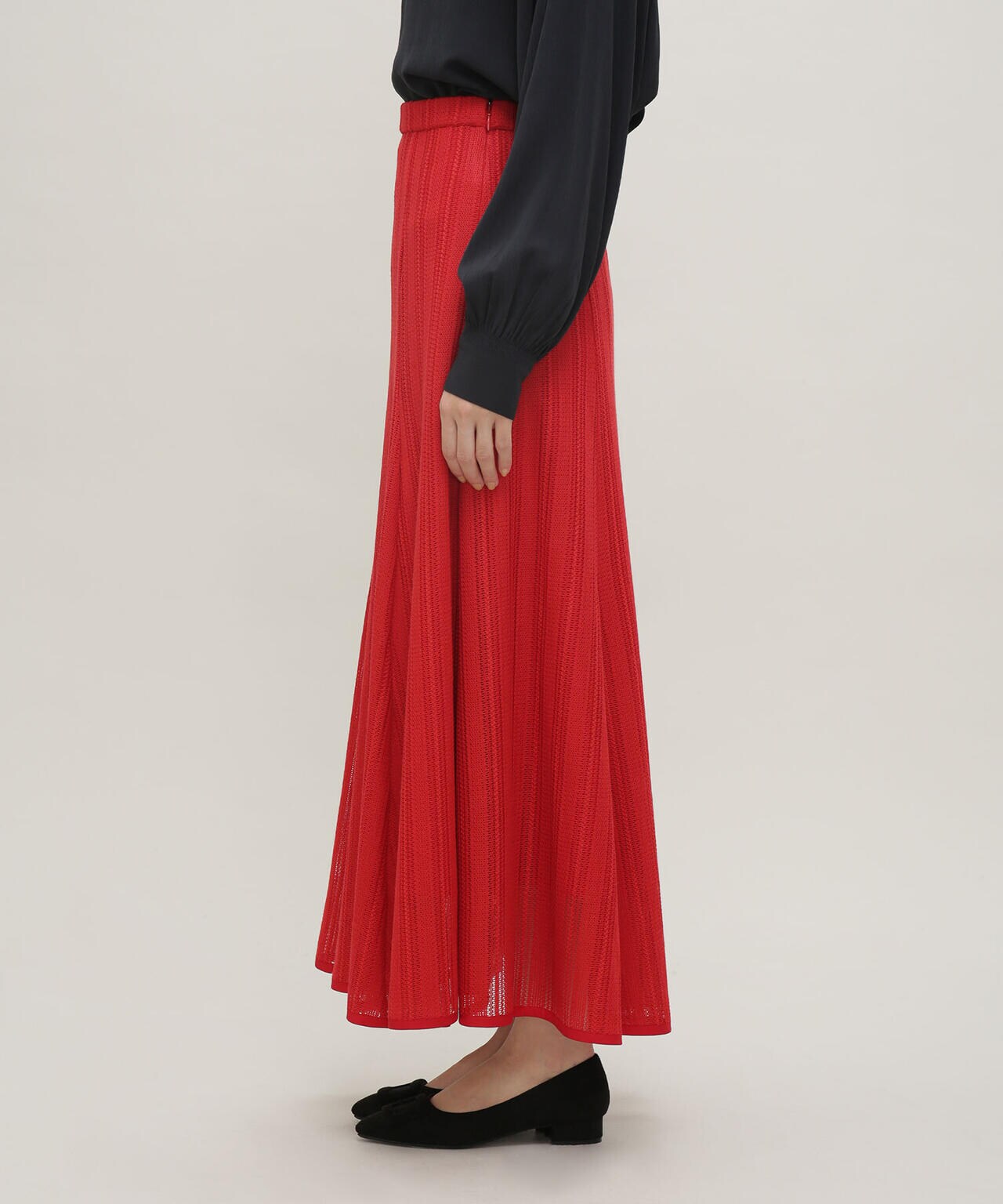 LB.03/メッシュレースフレアスカート 6693130302