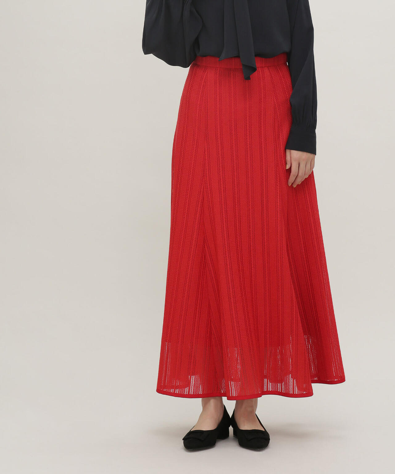 LB.03/メッシュレースフレアスカート 6693130302