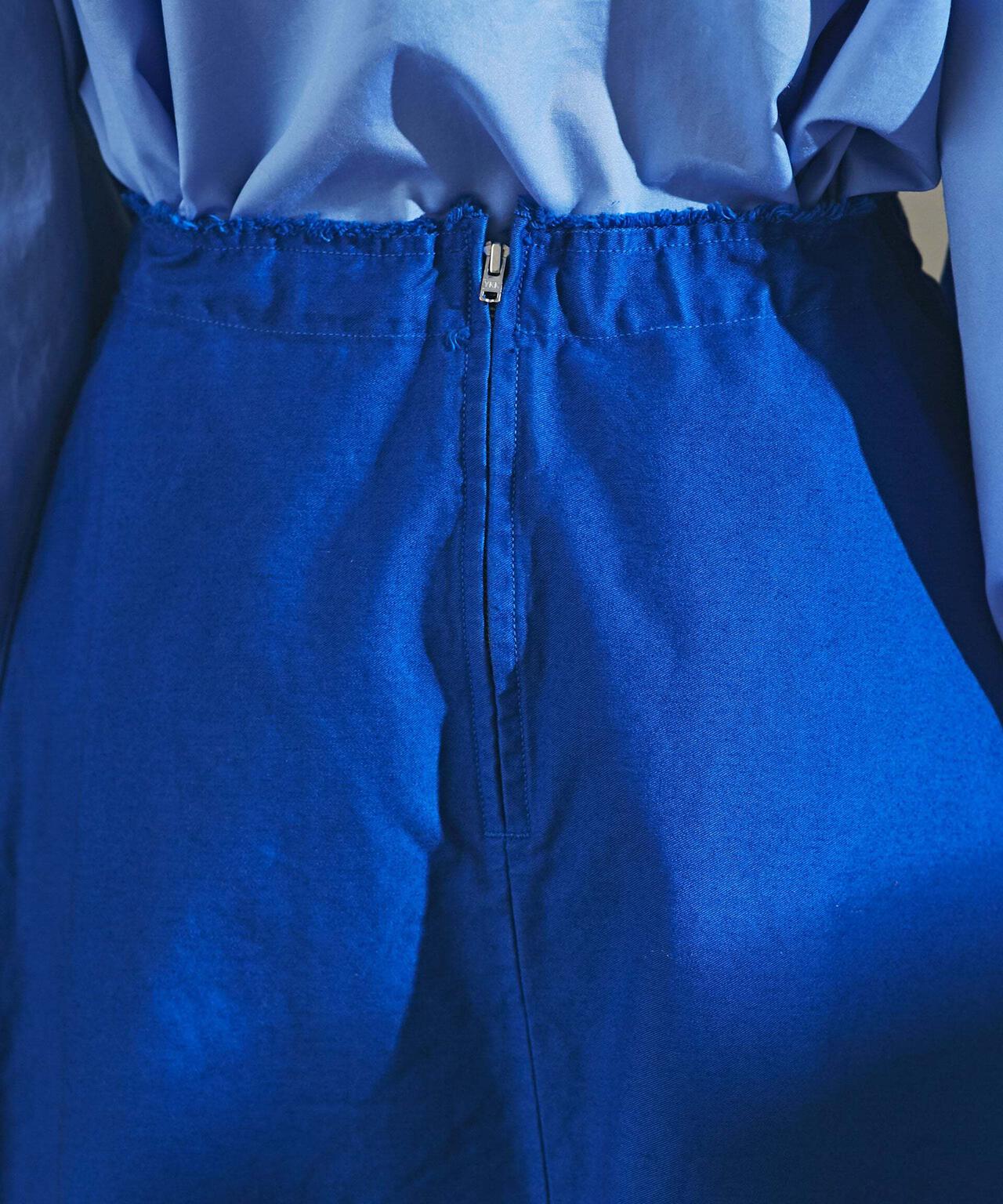 モールスキンガーメントダイフレアスカート 6693130309