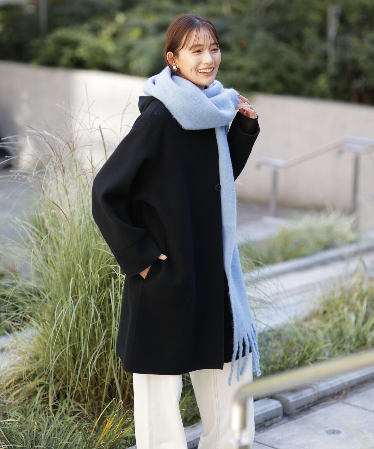 スーパー140ウールリバーフードコート 6693211302