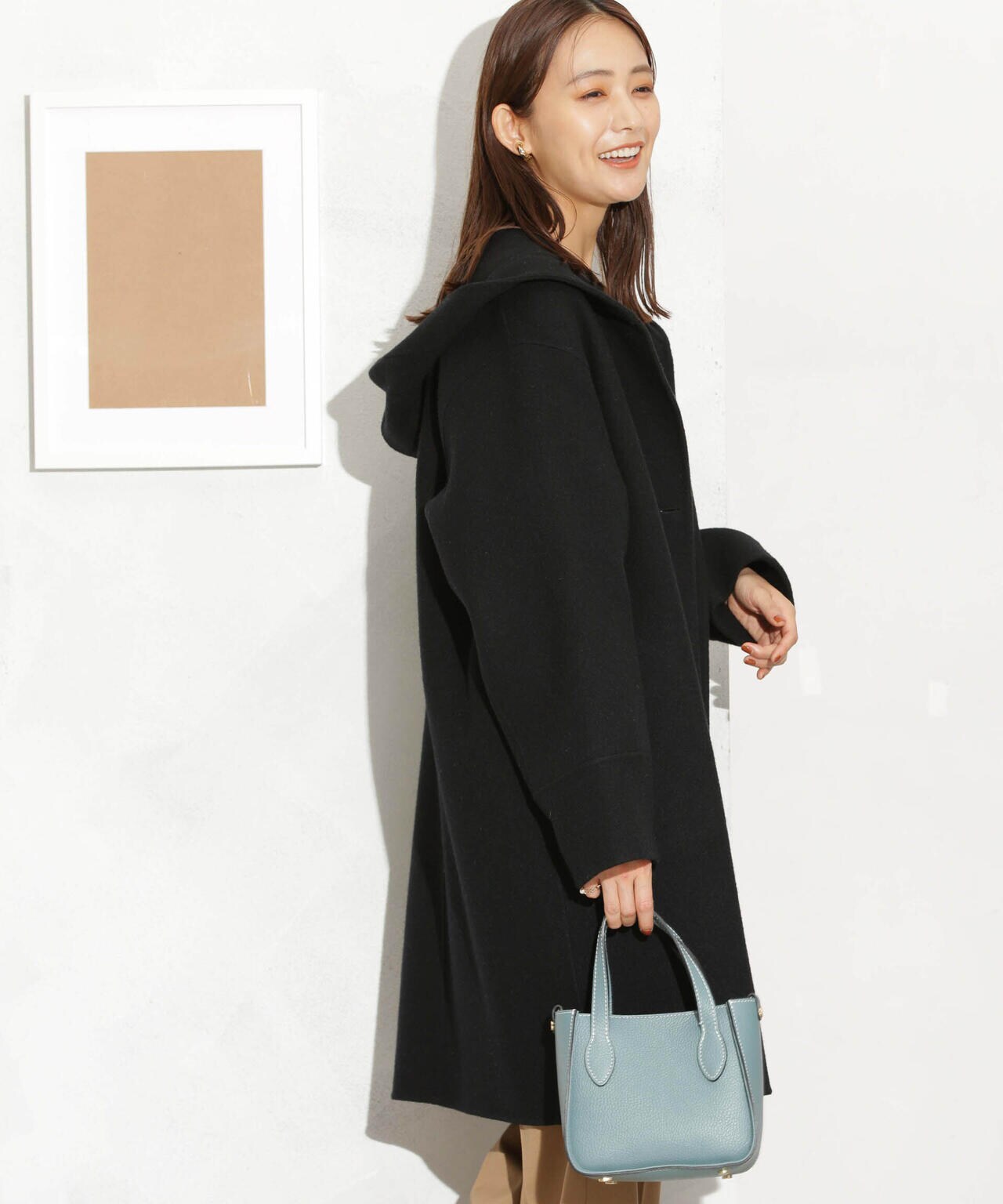 スーパー140ウールリバーフードコート 6693211302