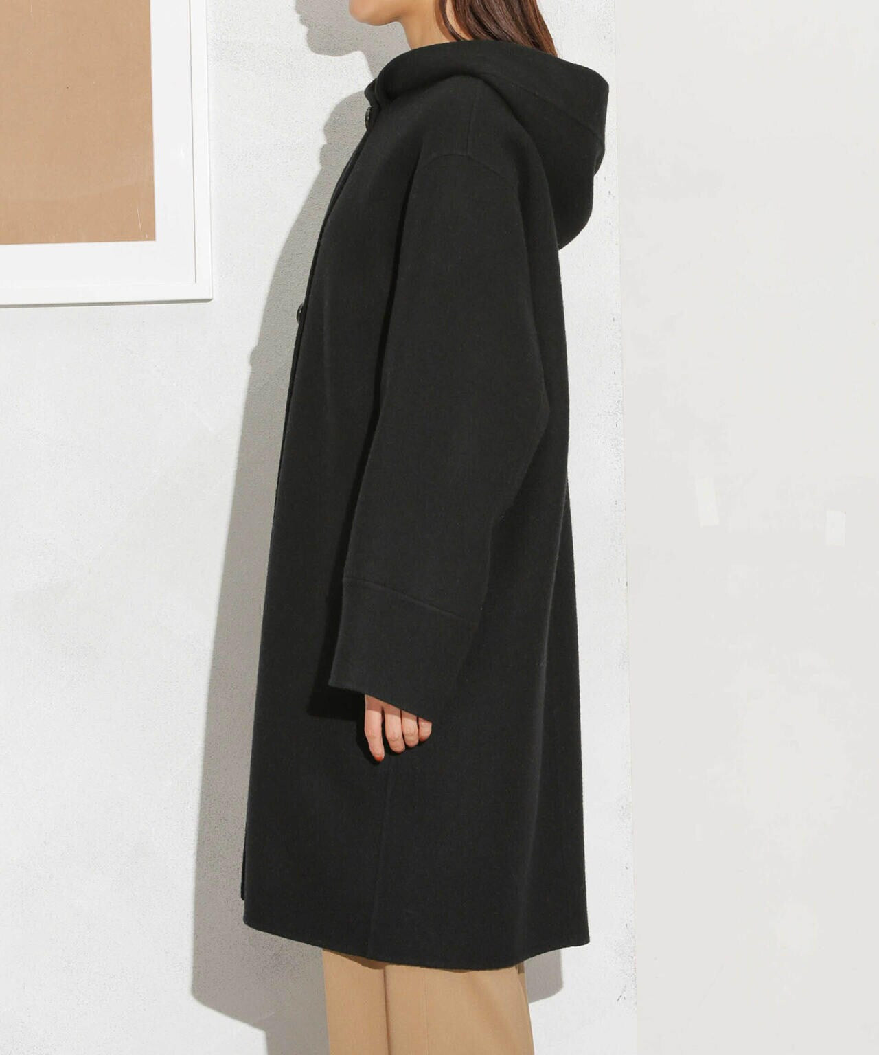 スーパー140ウールリバーフードコート 6693211302