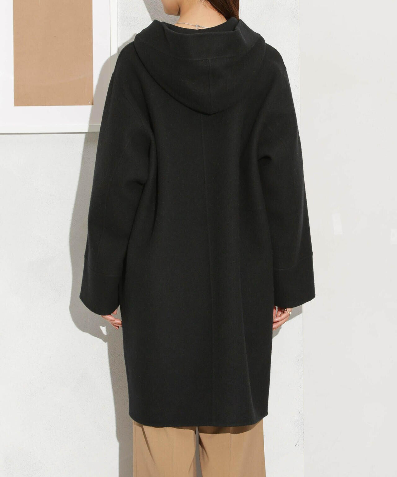 スーパー140ウールリバーフードコート 6693211302