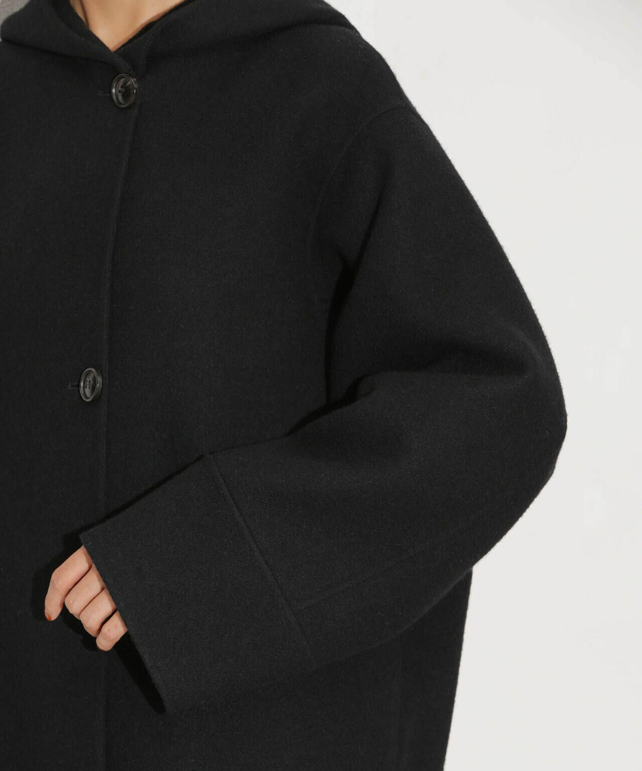 スーパー140ウールリバーフードコート 6693211302