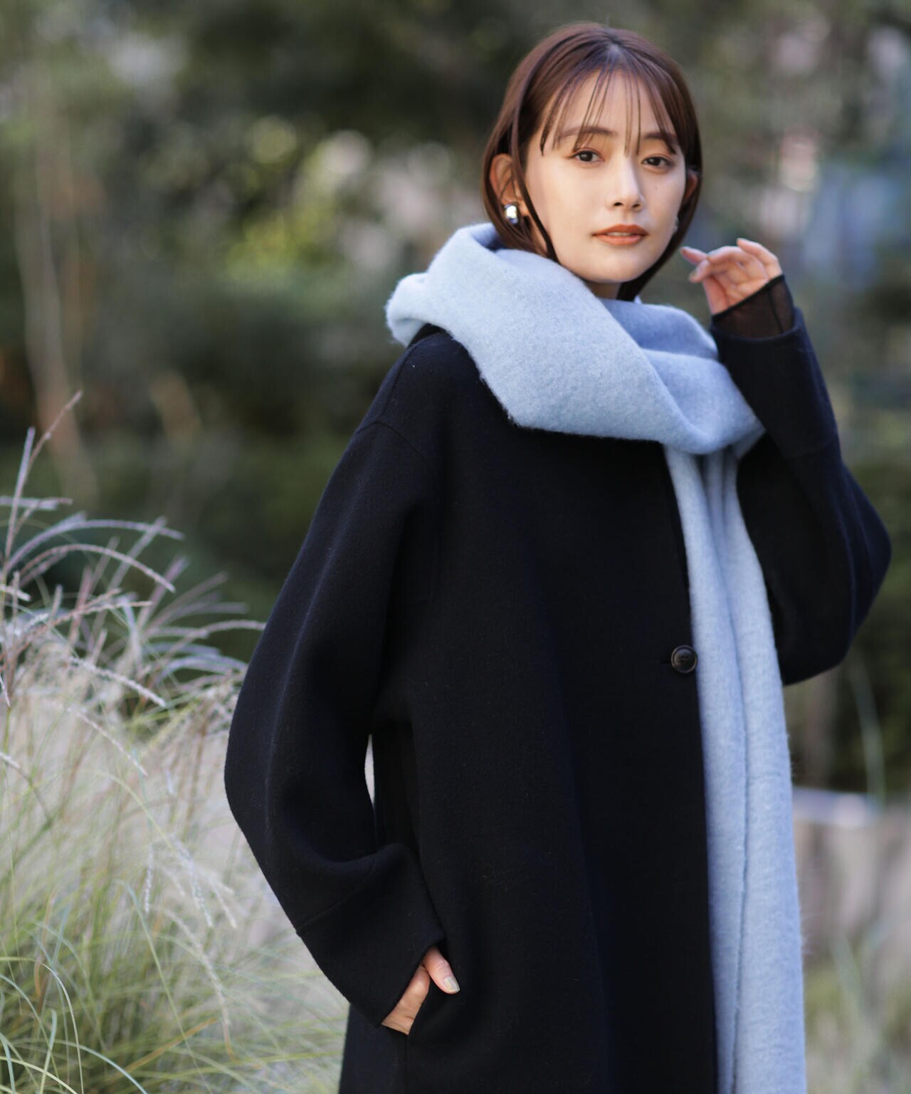 スーパー140ウールリバーフードコート 6693211302