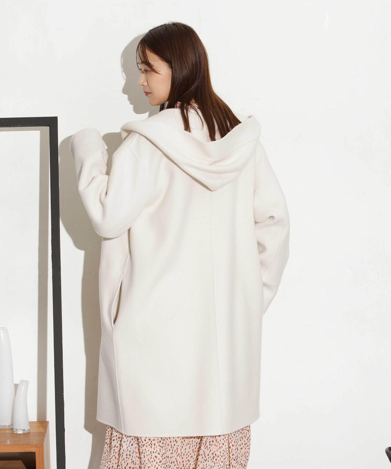 スーパー140ウールリバーフードコート 6693211302