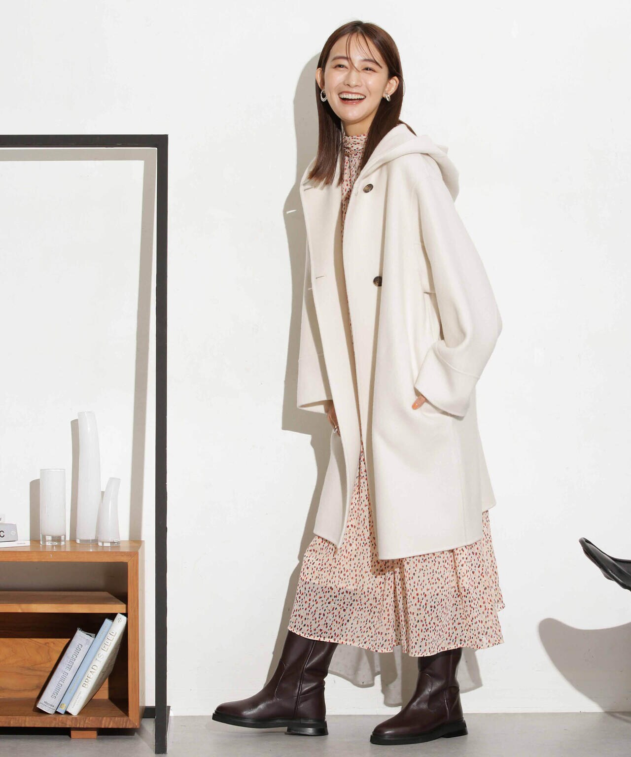 スーパー140ウールリバーフードコート 6693211302