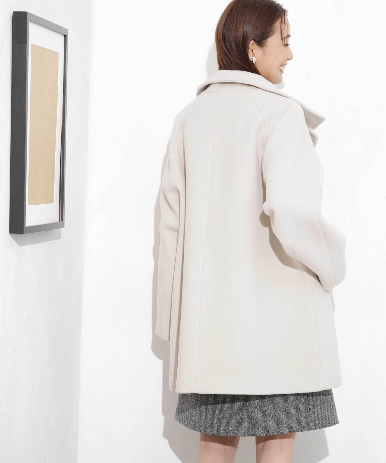 MANTECO BIBYE スタンドカラーコート 6693211306