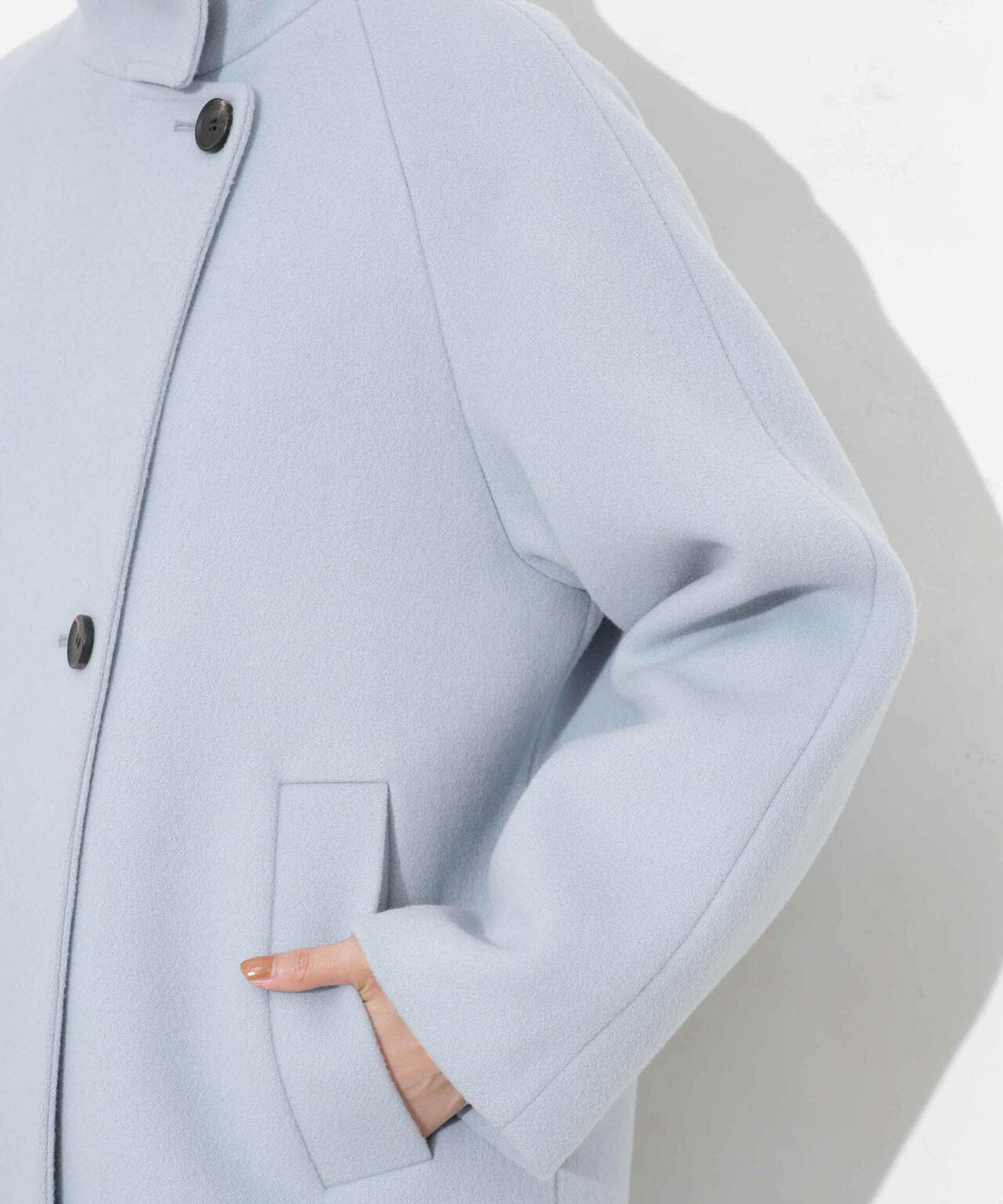 MANTECO BIBYE スタンドカラーコート 6693211306