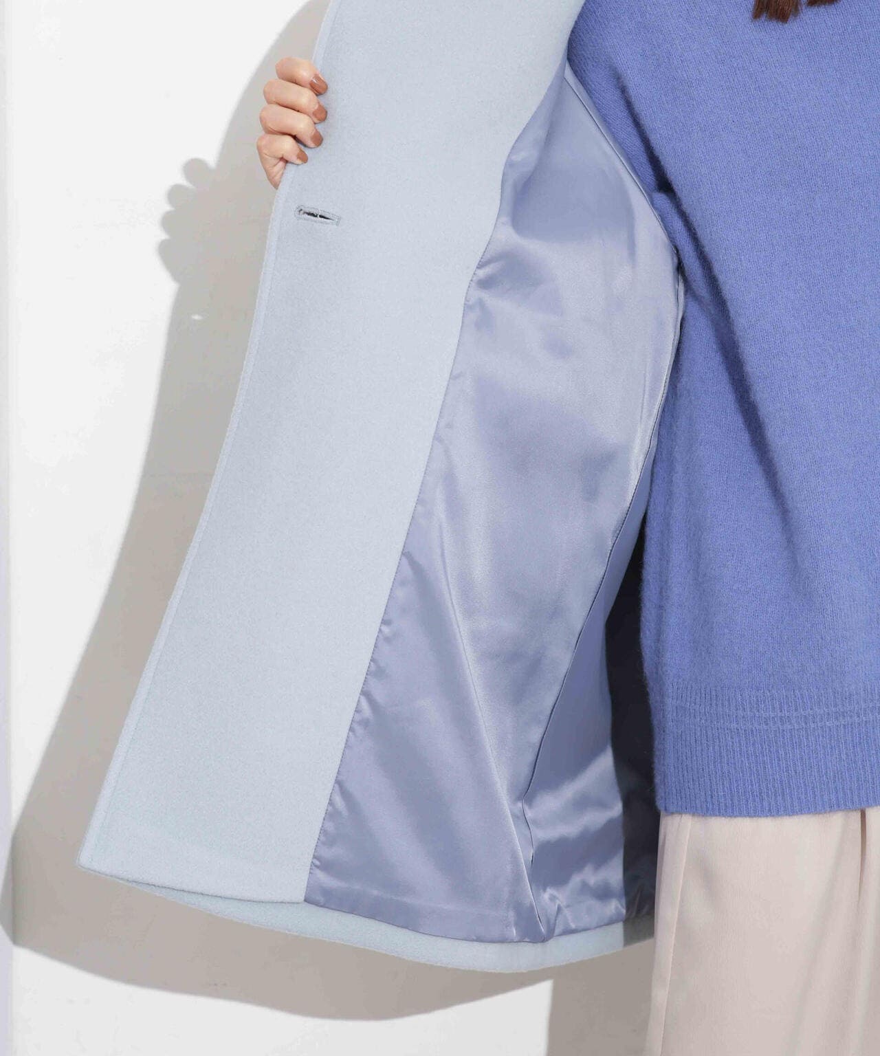 MANTECO BIBYE スタンドカラーコート 6693211306