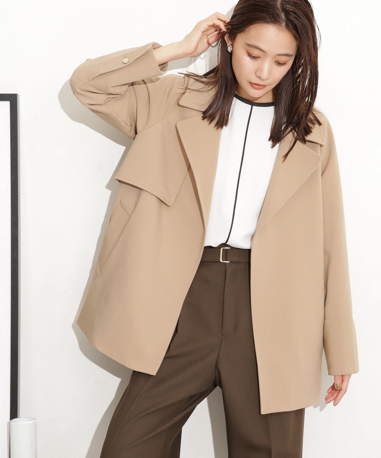 ベルテッドドビーミドルコート 6693211308