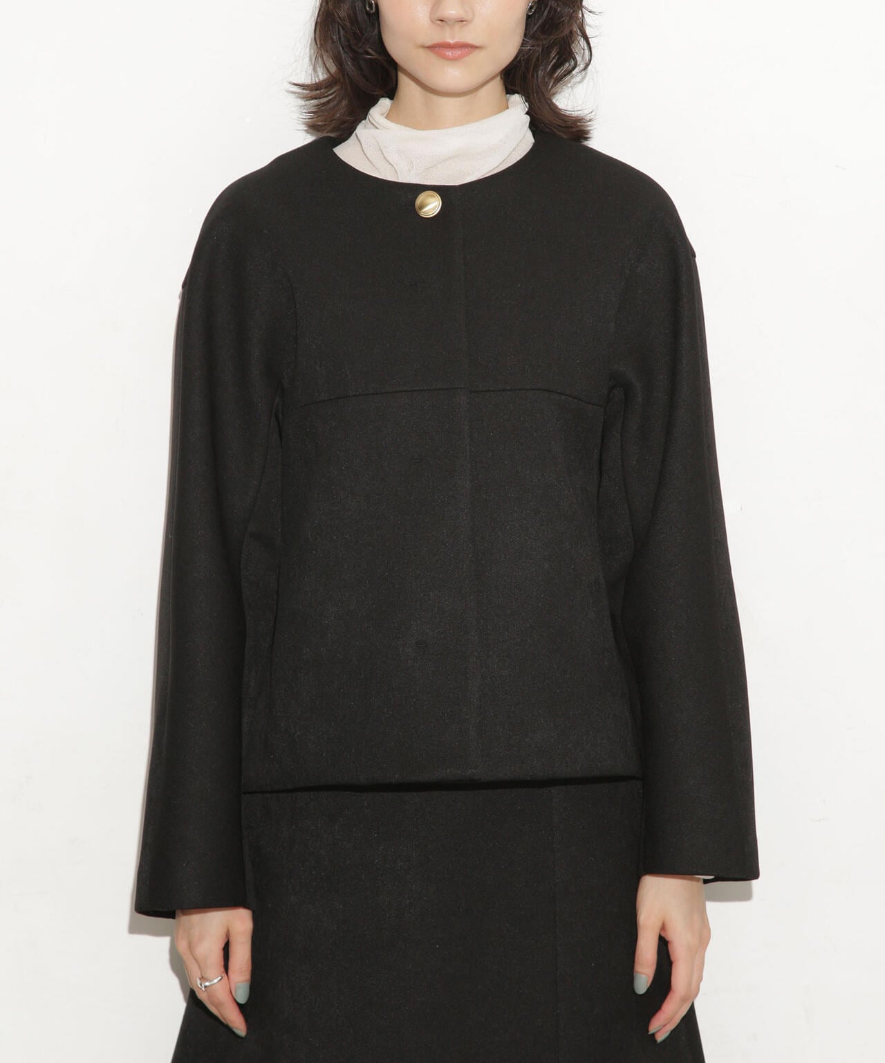 ボンディングノーカラーコート(セットアップ可) 6693211314