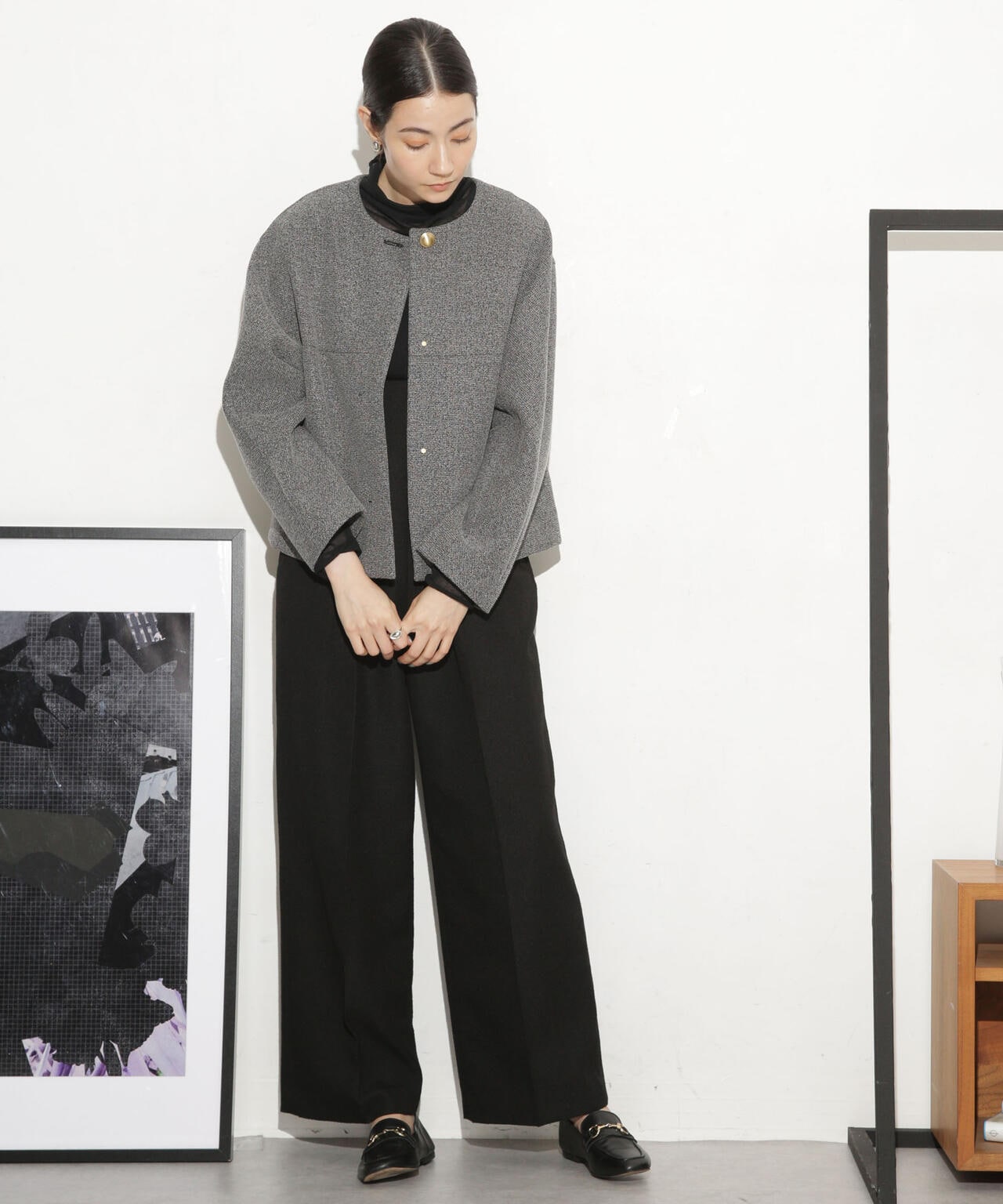 ボンディングノーカラーコート(セットアップ可) 6693211314