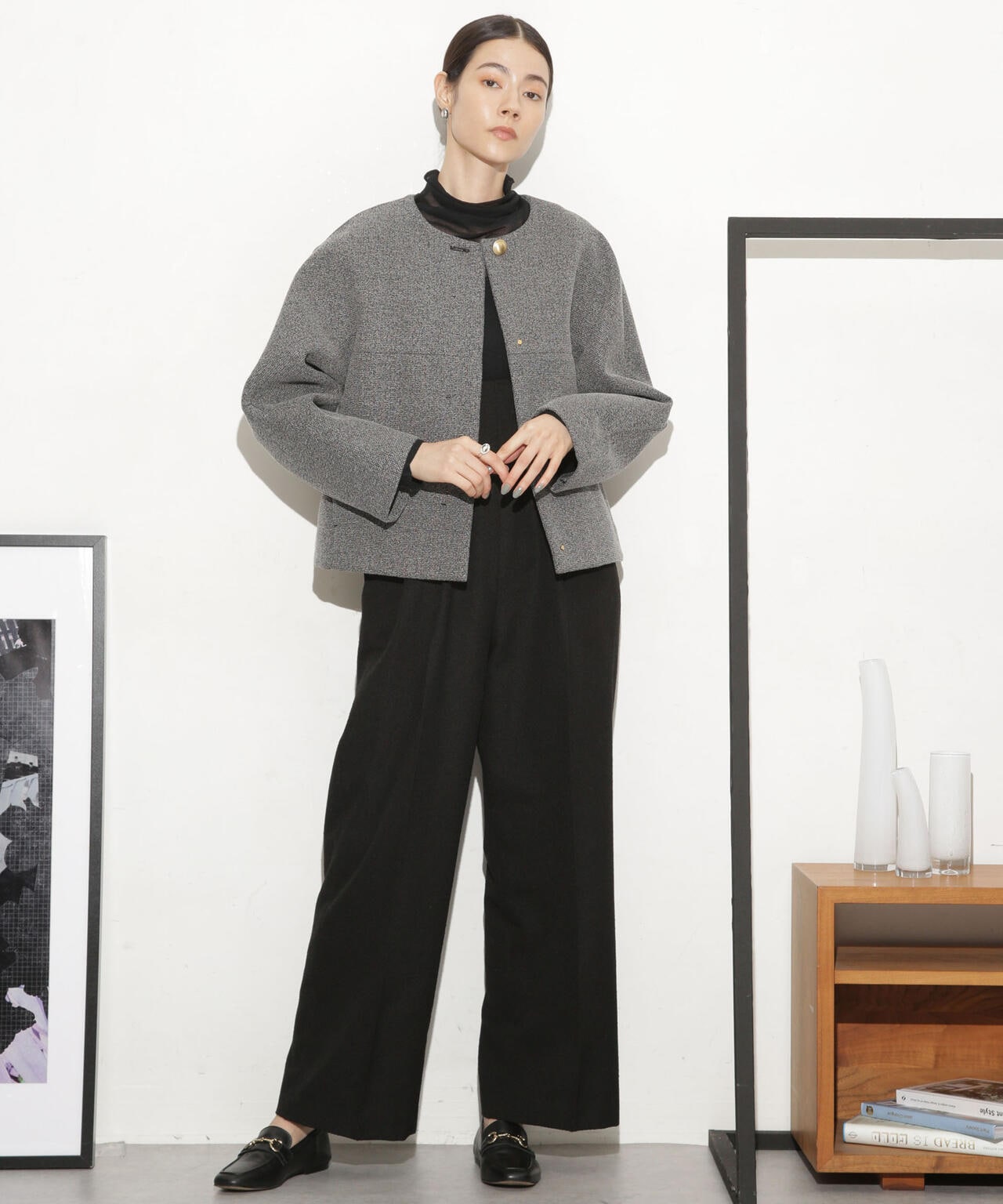 ボンディングノーカラーコート(セットアップ可) 6693211314