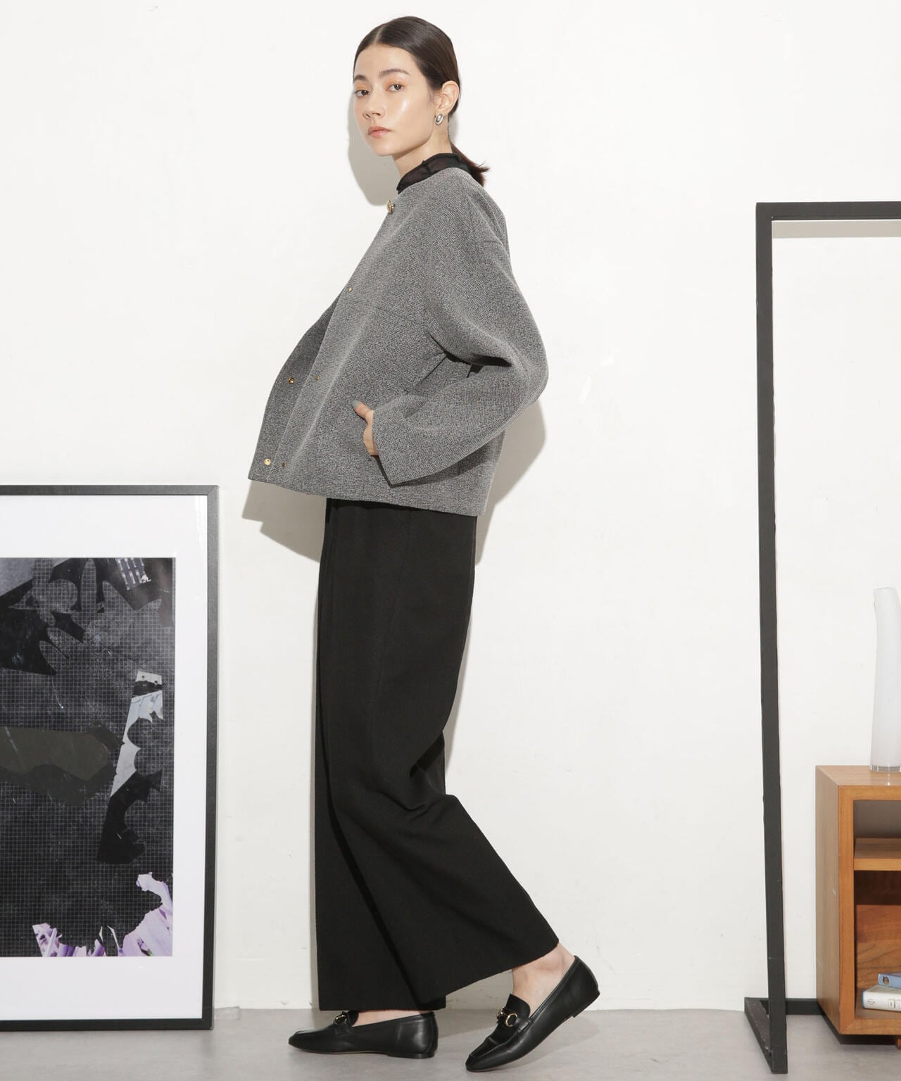 ボンディングノーカラーコート(セットアップ可) 6693211314