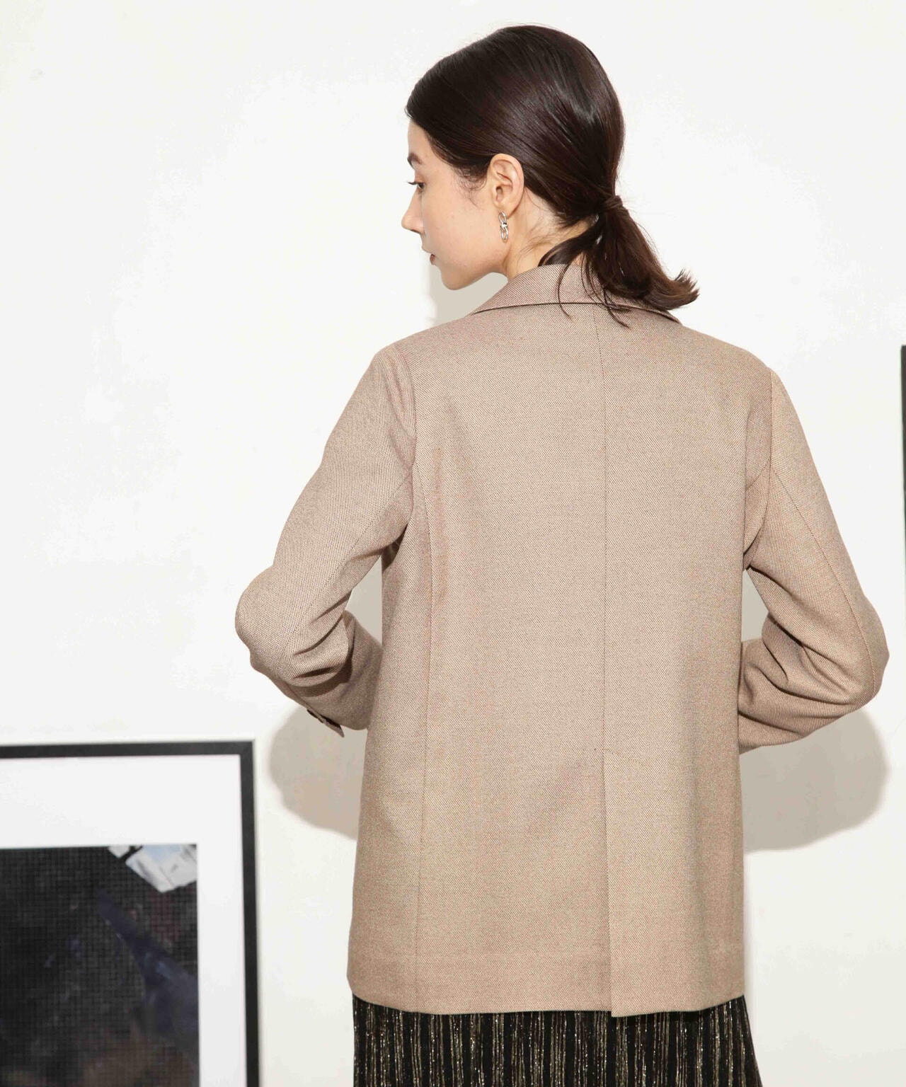 ツイードダブルジャケット(セットアップ可) 6693216307