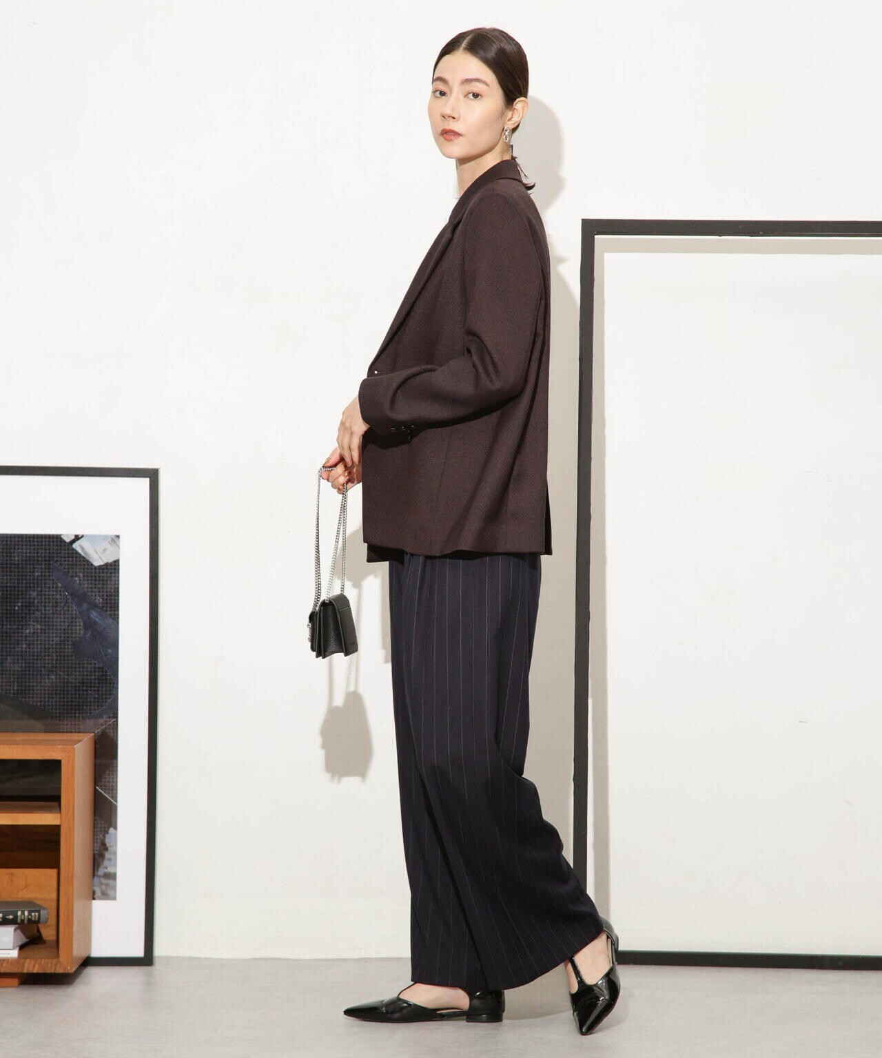 ツイードダブルジャケット(セットアップ可) 6693216307