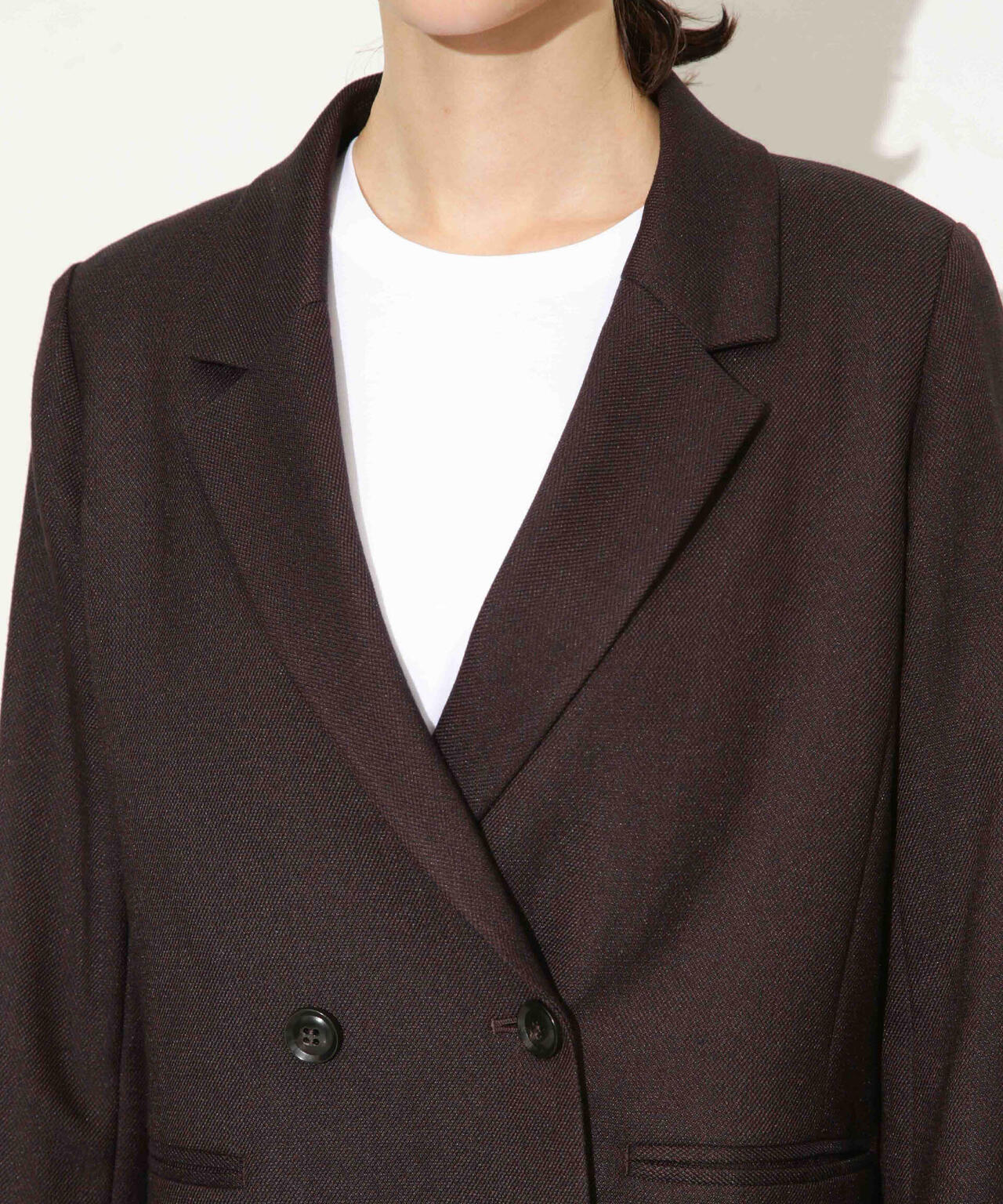 ツイードダブルジャケット(セットアップ可) 6693216307