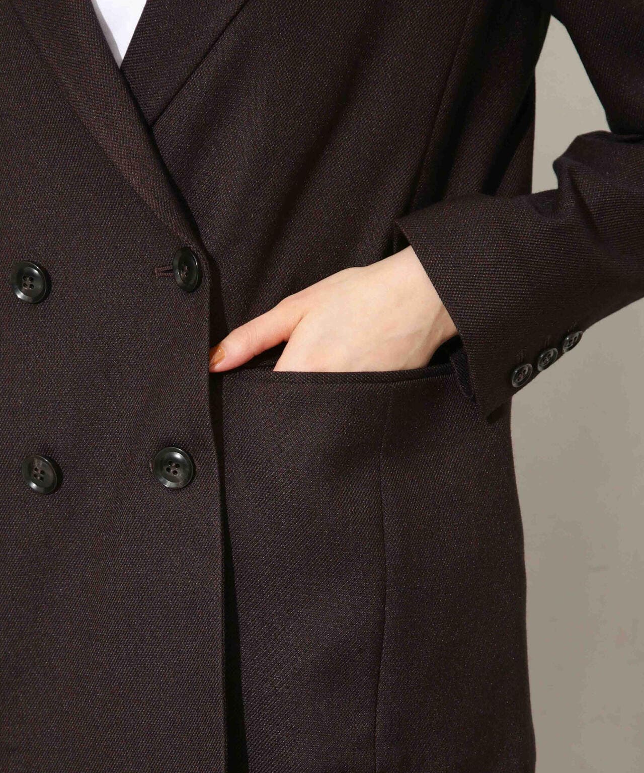 ツイードダブルジャケット(セットアップ可) 6693216307