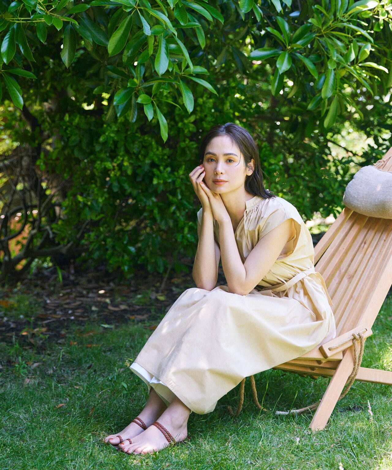 タイプライターベルト付きサックワンピース 6693219305