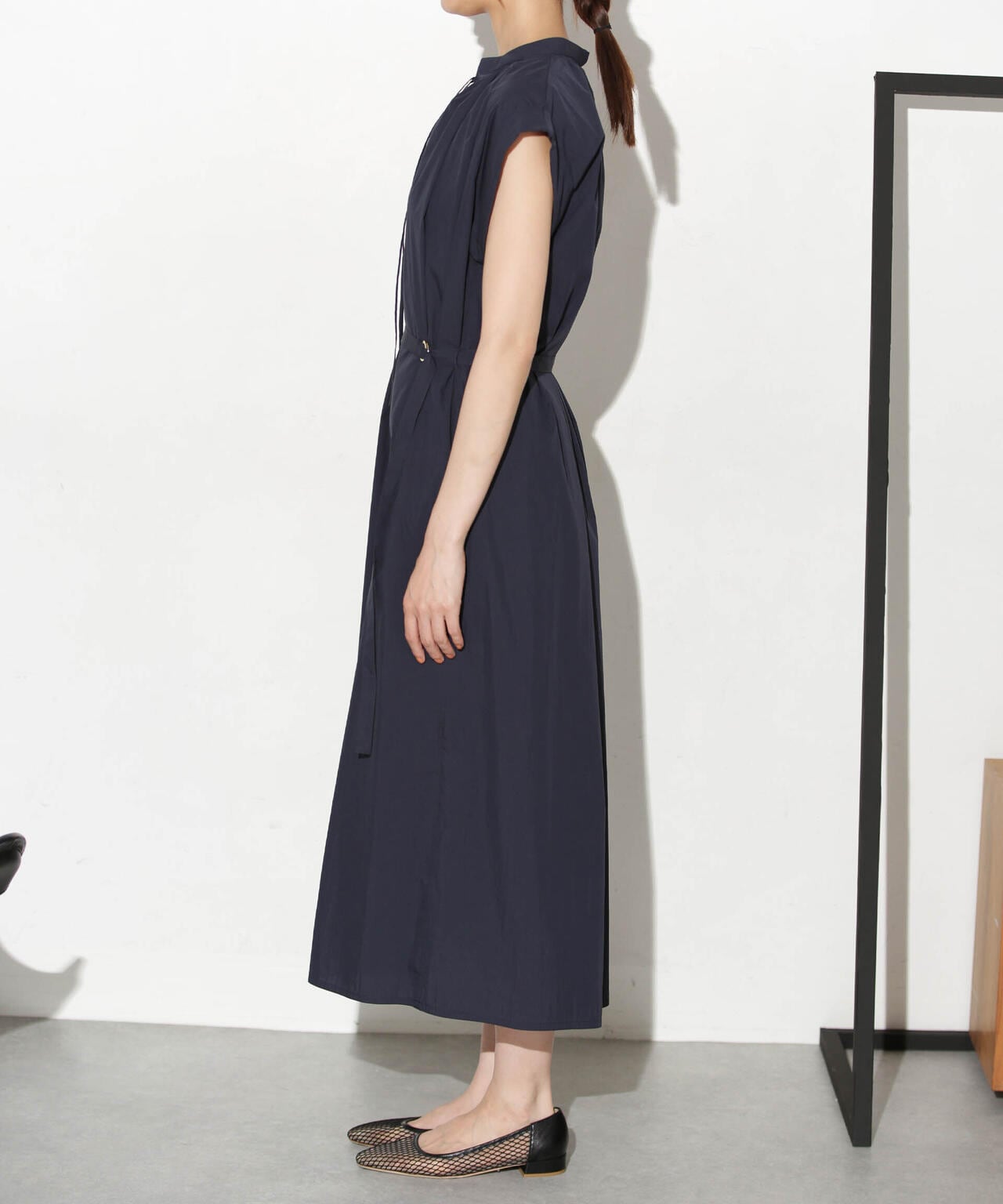 タイプライターベルト付きサックワンピース 6693219305