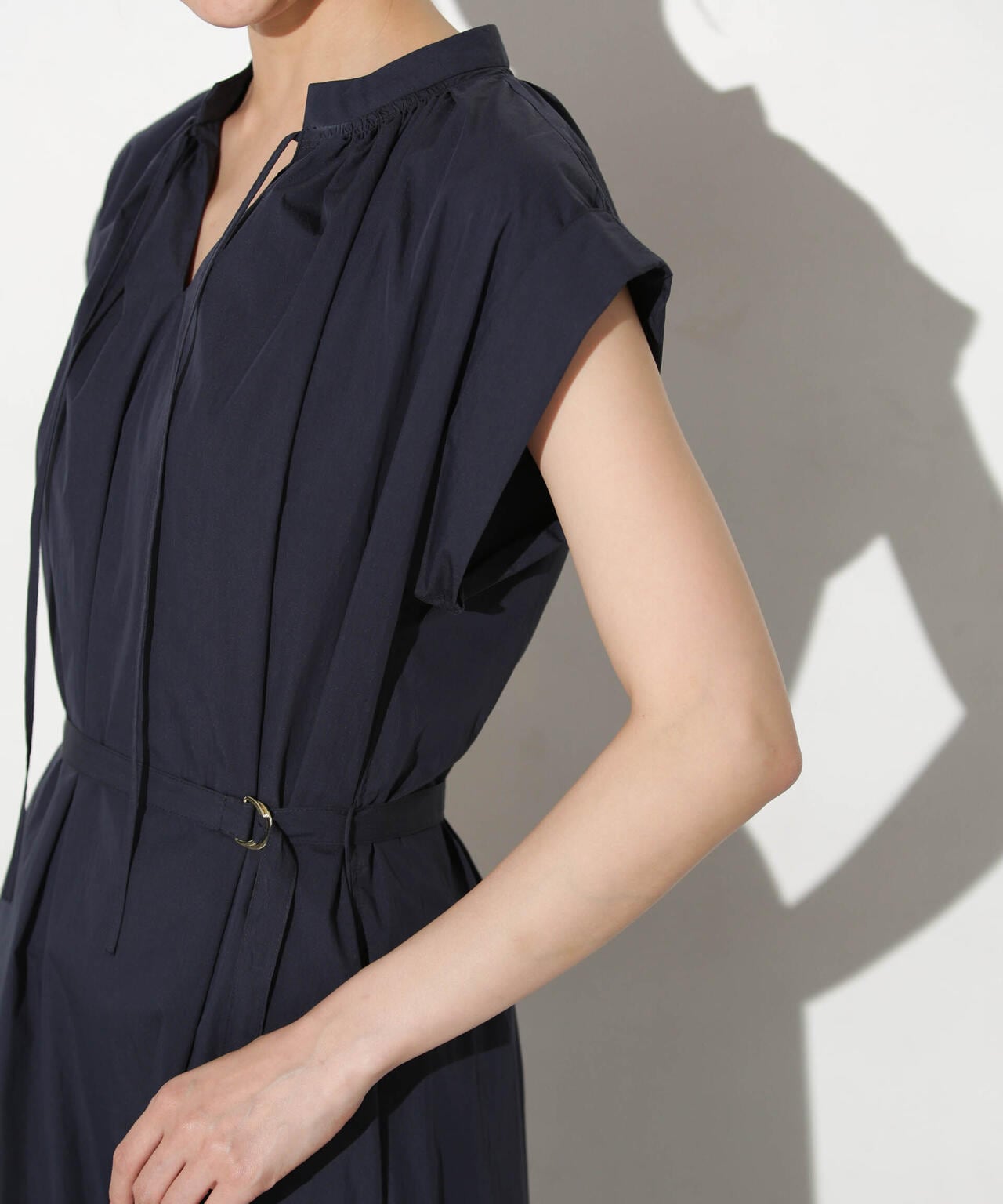 タイプライターベルト付きサックワンピース 6693219305