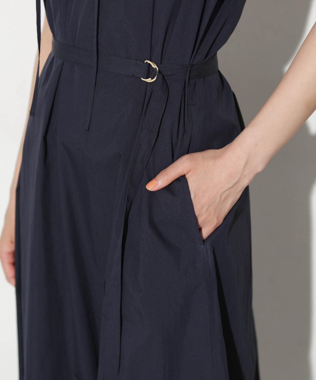 タイプライターベルト付きサックワンピース 6693219305