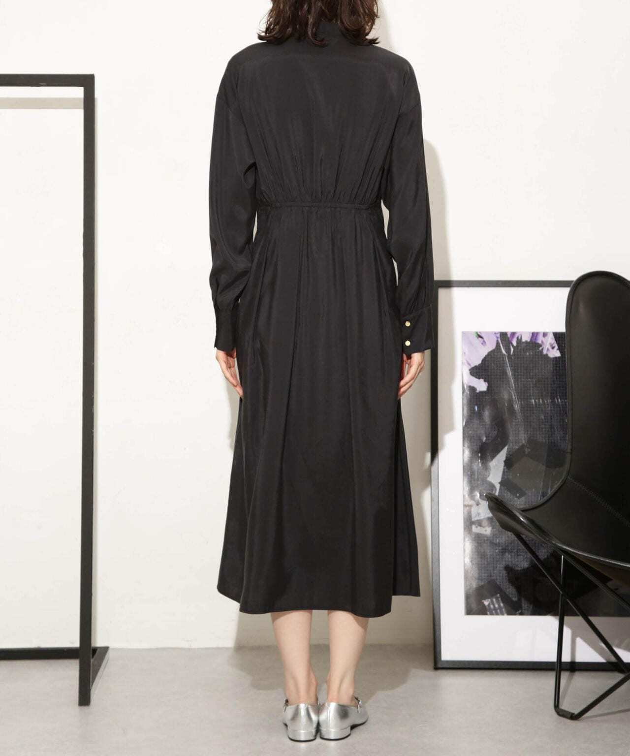 モダールピーチウエストシェイプタックワンピース 6693219326