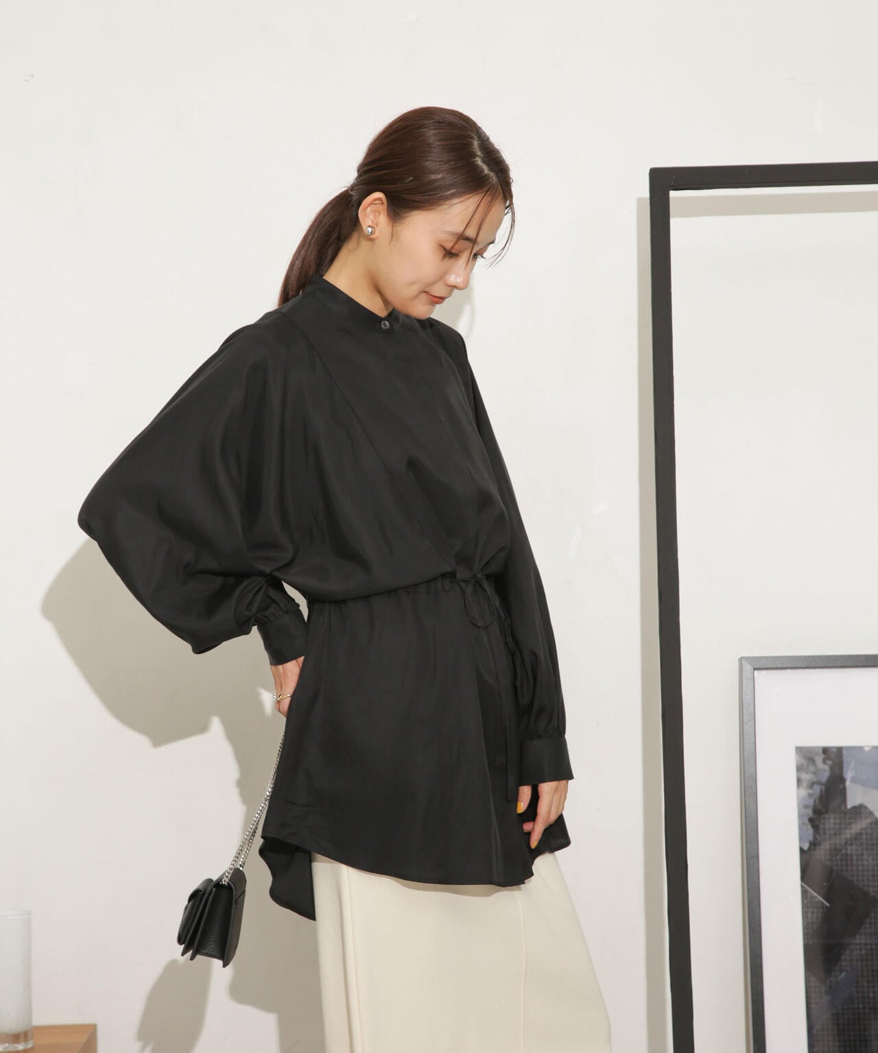 キュプラコットン ドルマンブラウス(セットアップ可) 6693220305