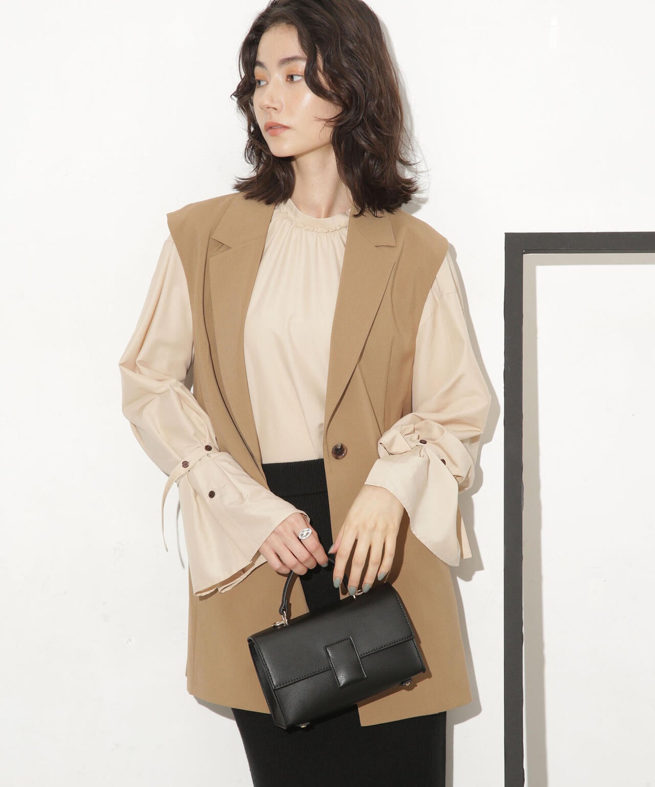 スリーブベルトブラウス 6693220313