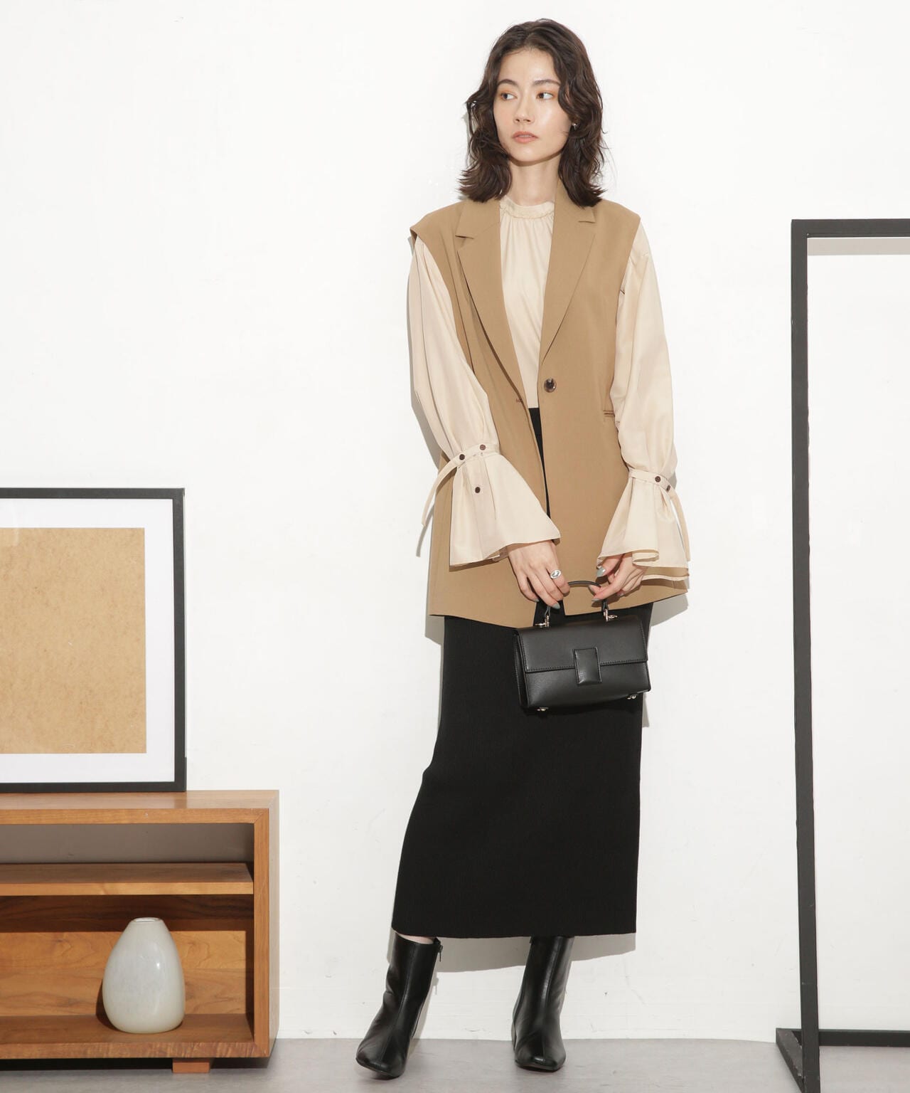 スリーブベルトブラウス 6693220313