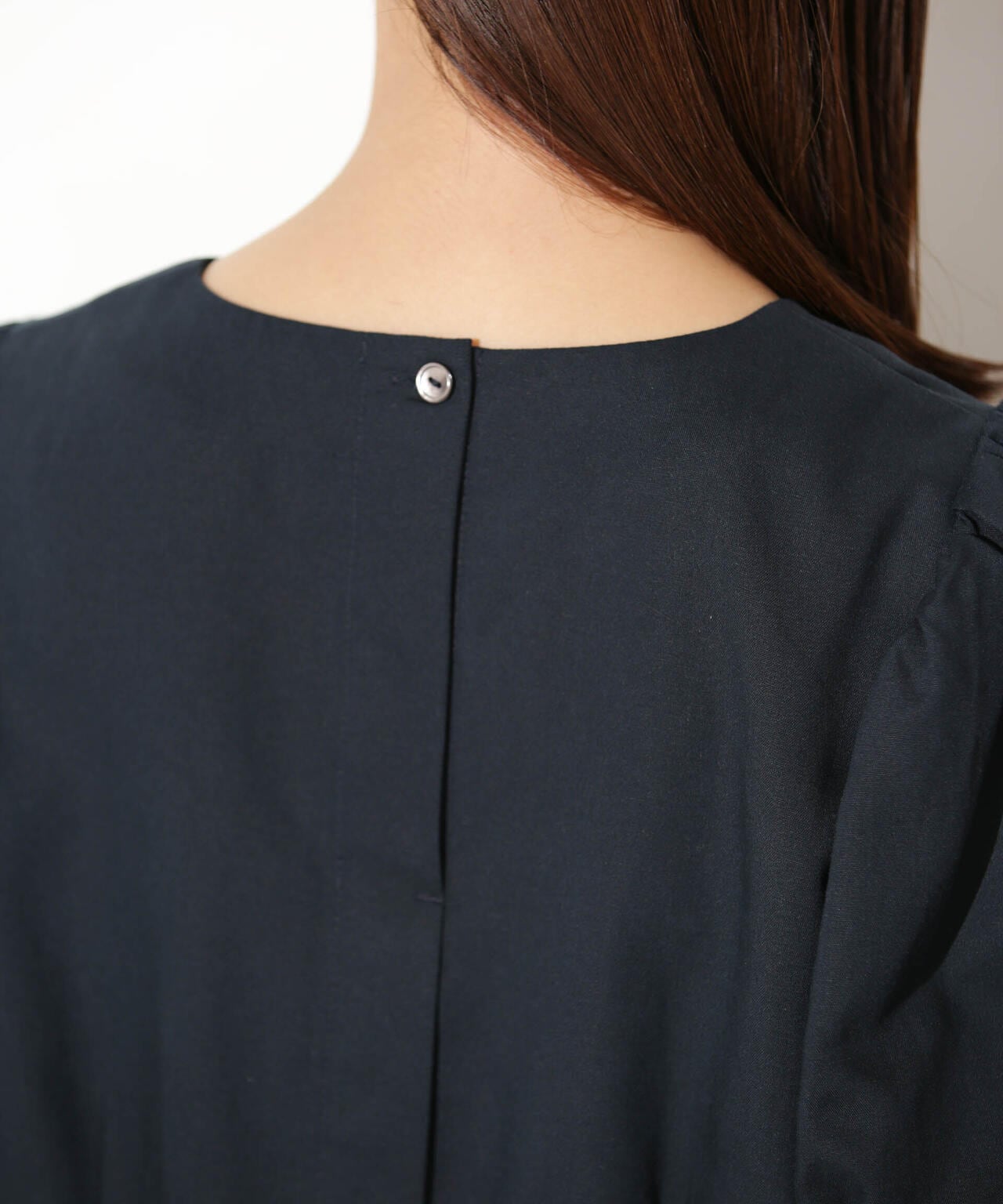 リネンブレンドギャザースリーブブラウス(セットアップ可) 6693221303