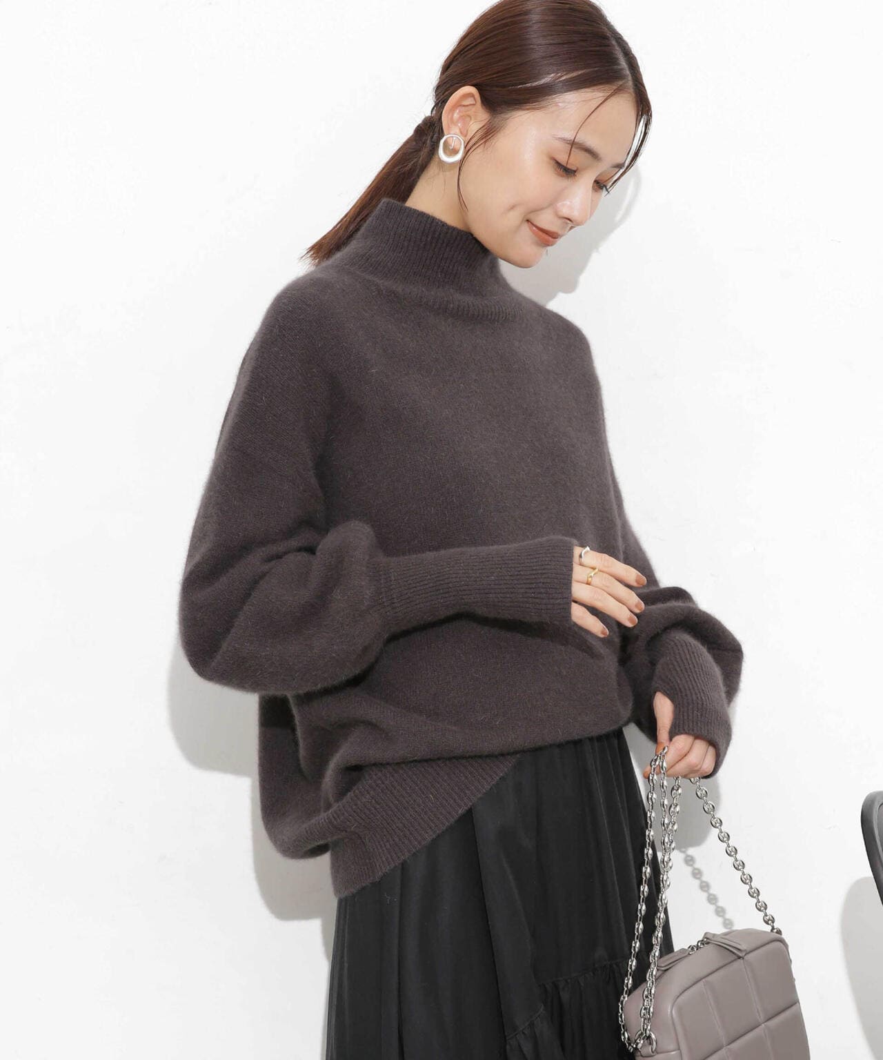 ウォッシャブルフォックス タートルニットプルオーバー 6693222303