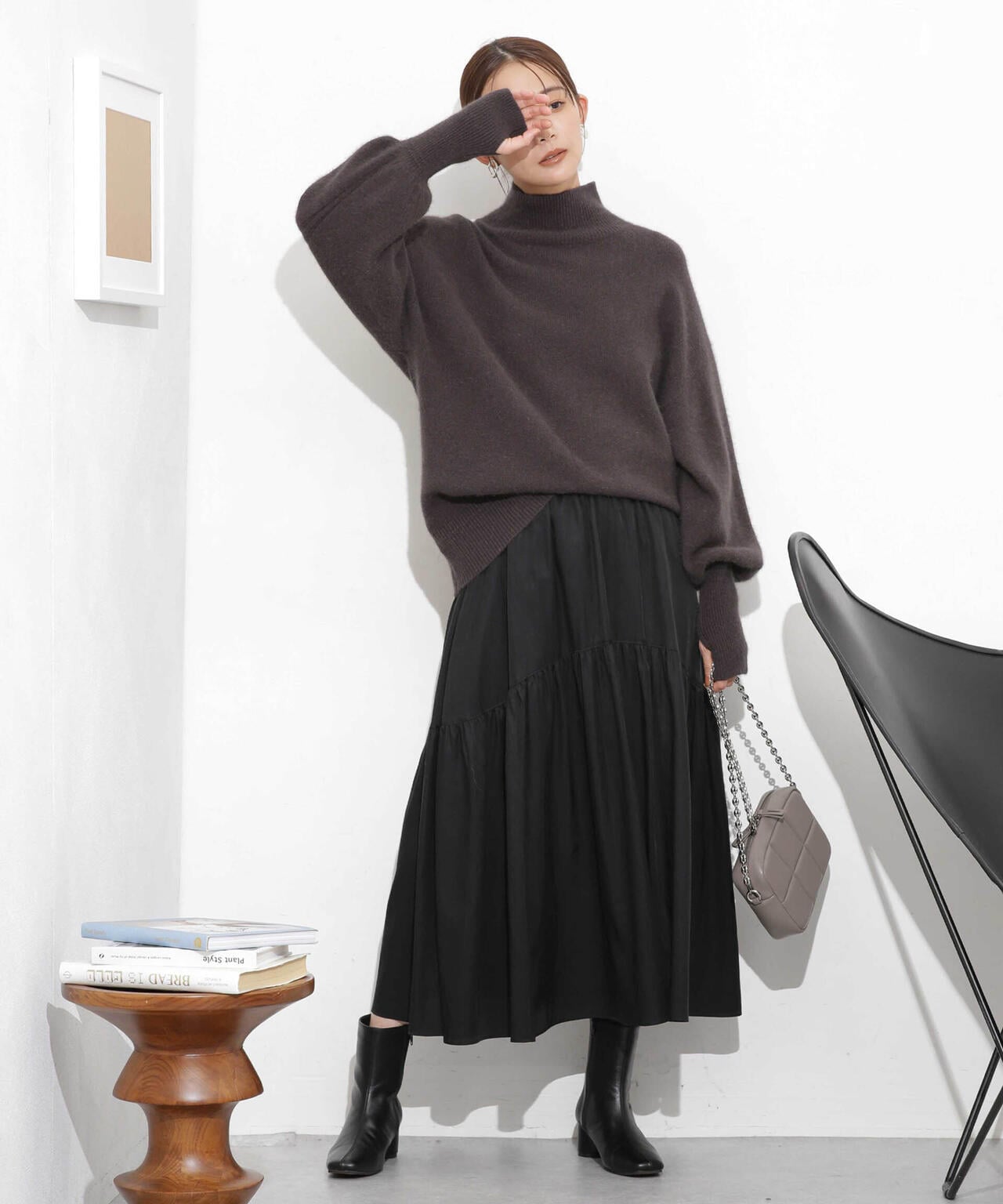 ウォッシャブルフォックス タートルニットプルオーバー 6693222303