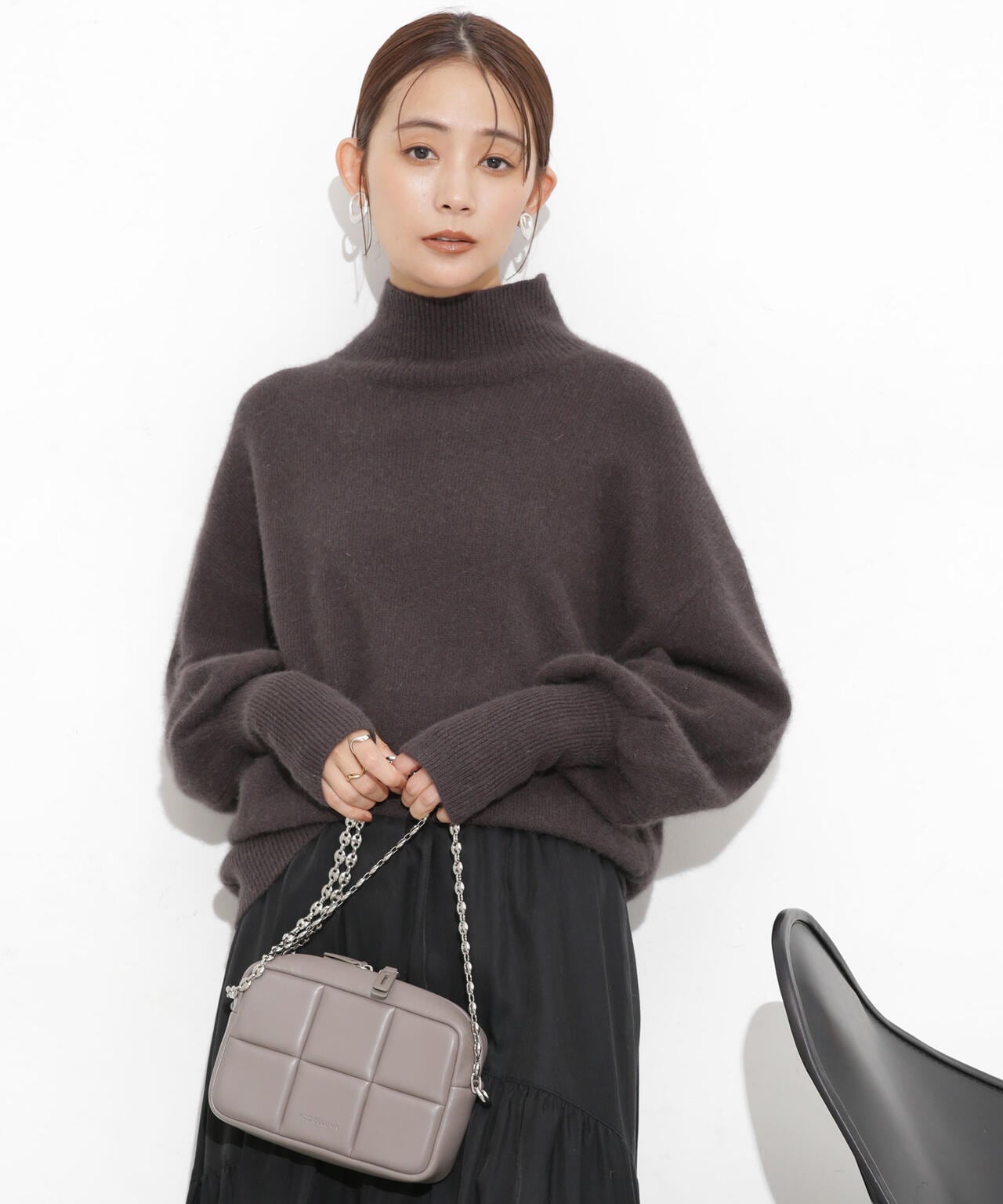 ウォッシャブルフォックス タートルニットプルオーバー 6693222303