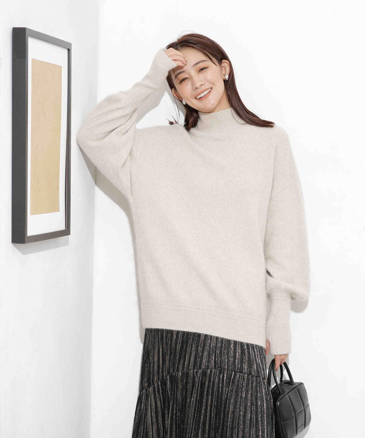 ウォッシャブルフォックス タートルニットプルオーバー 6693222303