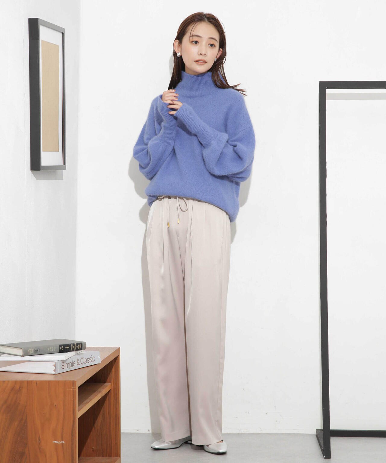 ウォッシャブルフォックス タートルニットプルオーバー 6693222303