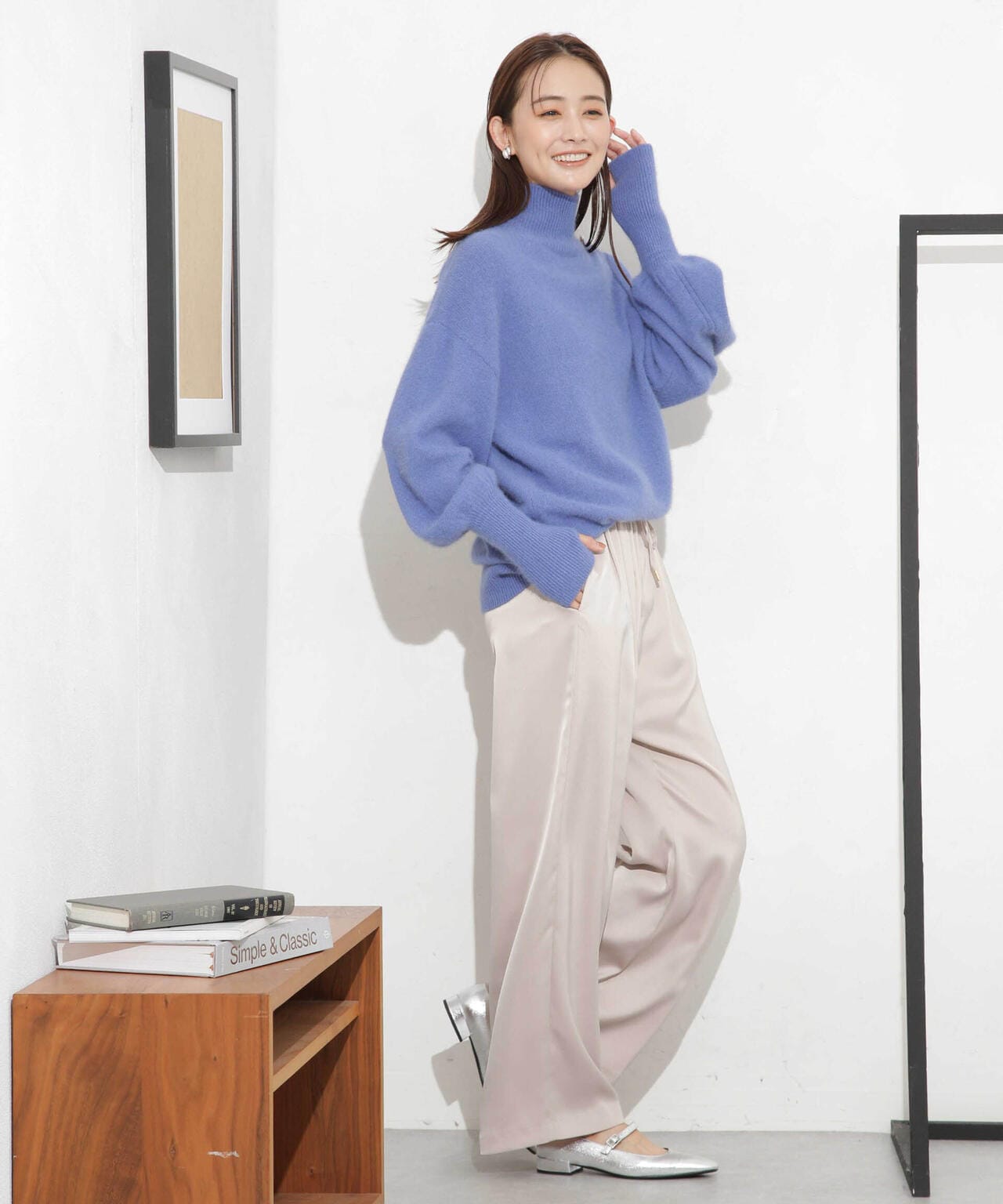 ウォッシャブルフォックス タートルニットプルオーバー 6693222303