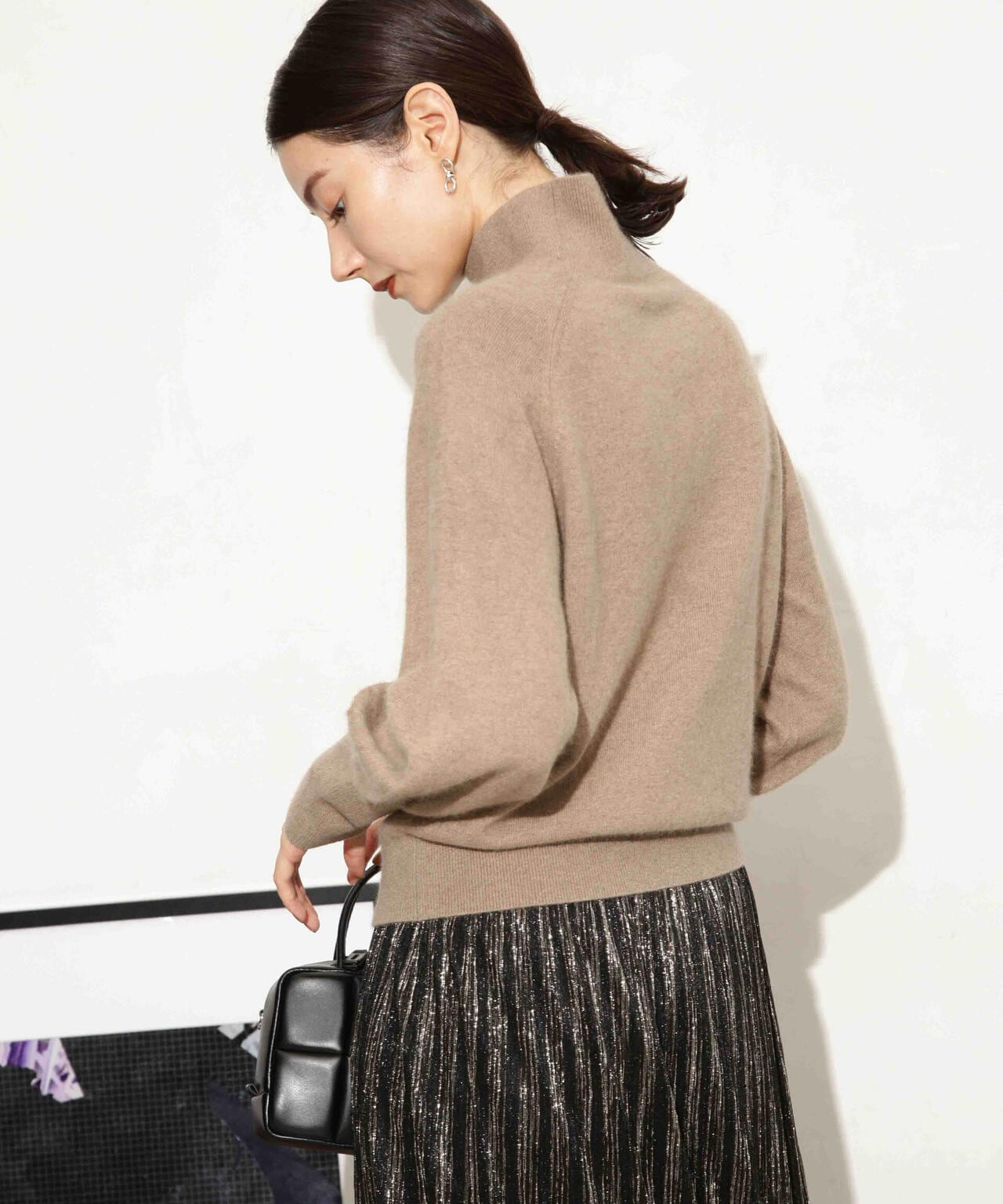 ヘアリーハイゲージフォルムスリーブニット 6693222320