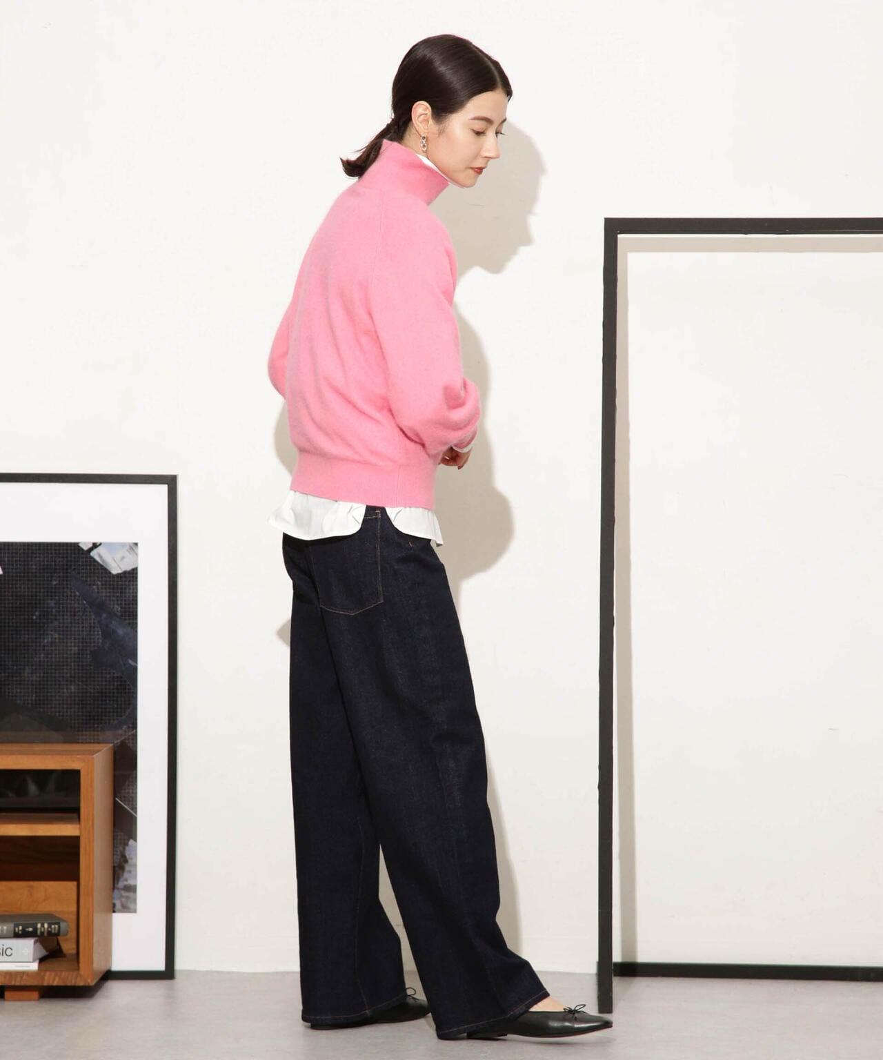 ヘアリーハイゲージフォルムスリーブニット 6693222320