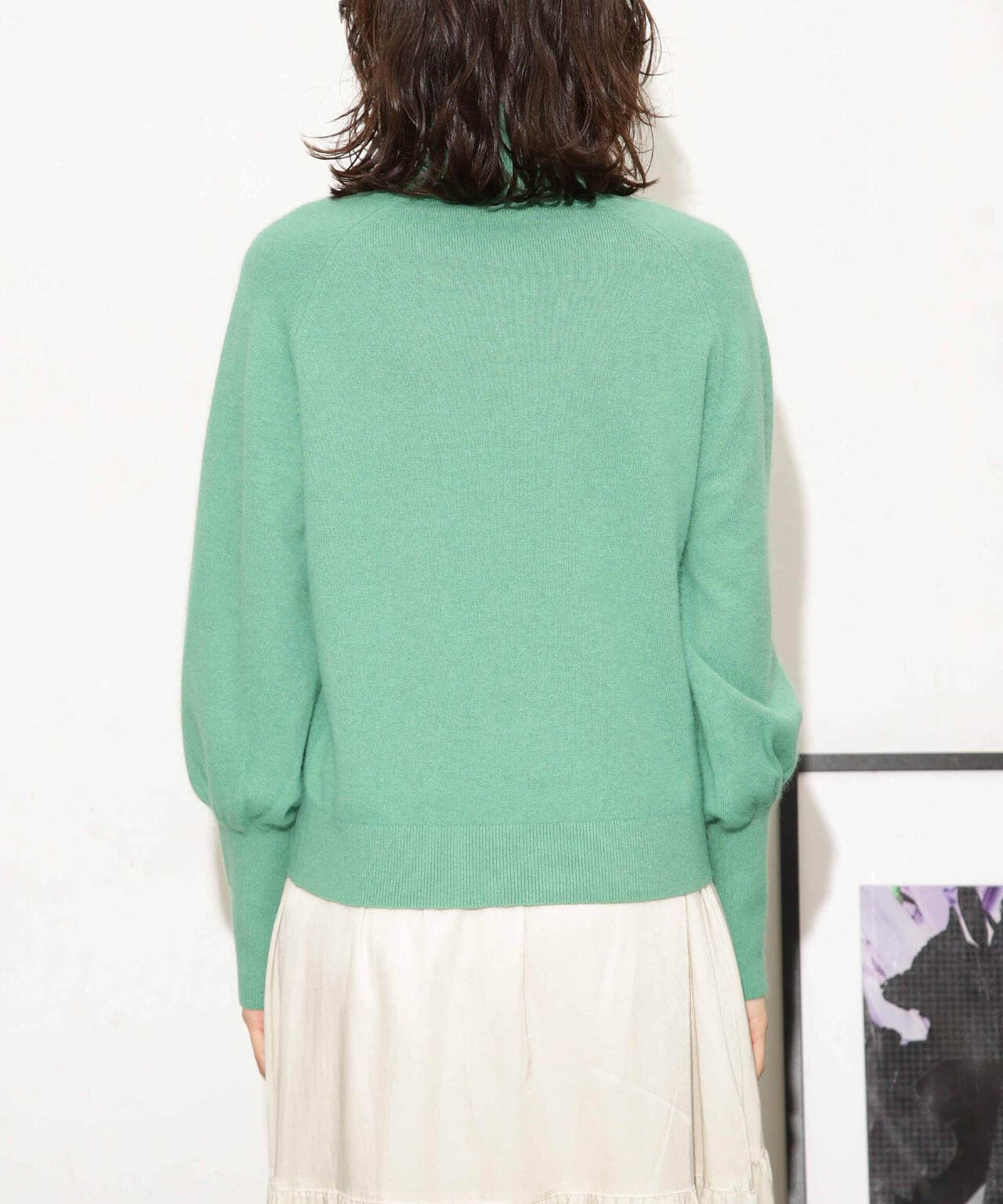 ヘアリーハイゲージフォルムスリーブニット 6693222320