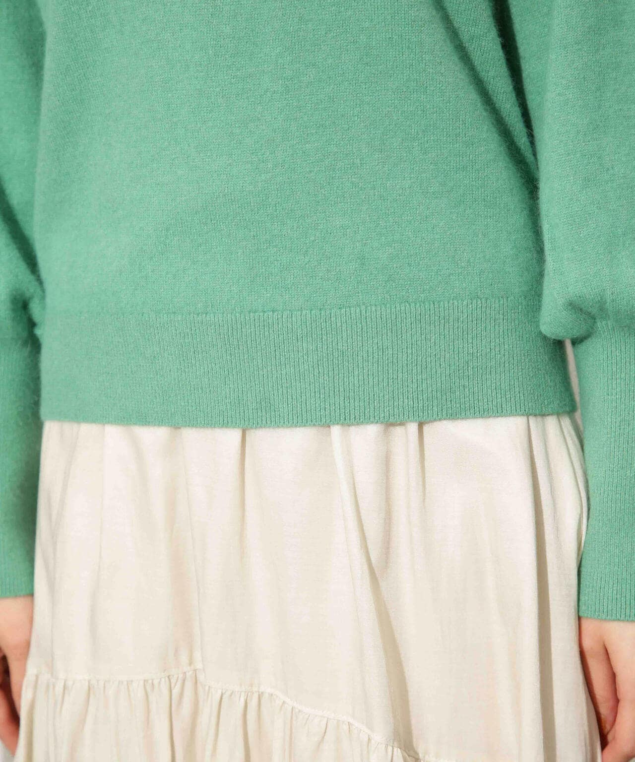 ヘアリーハイゲージフォルムスリーブニット 6693222320