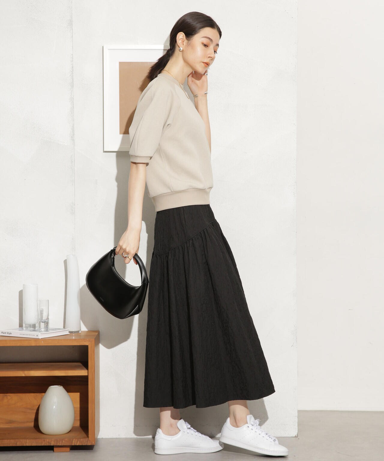 ふくれジャガードボリュームギャザースカート 6693230310