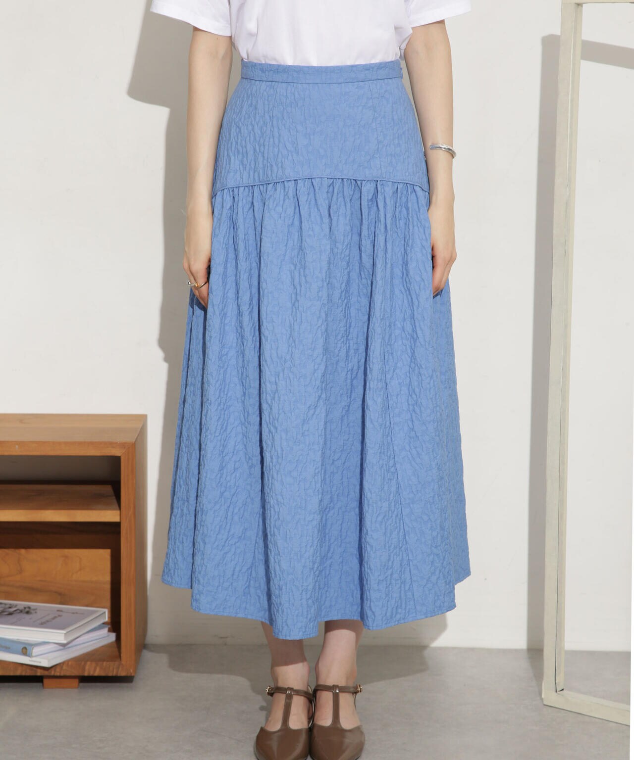 ふくれジャガードボリュームギャザースカート 6693230310